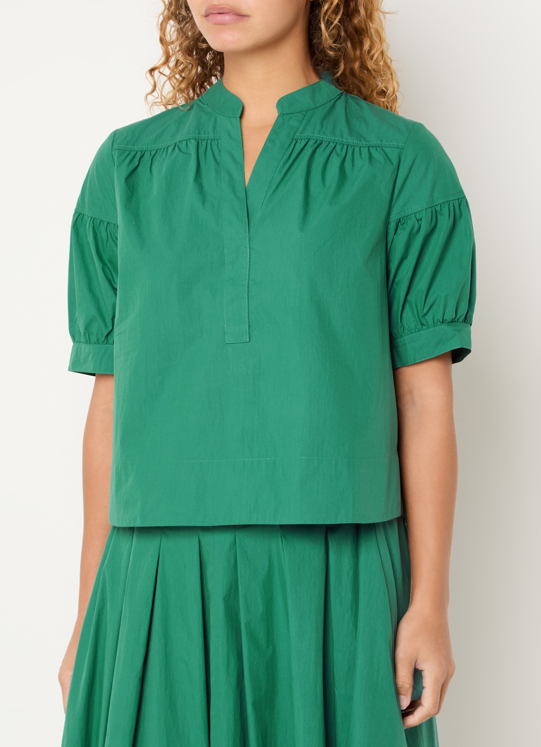 Josephine & Co Bregje tuniek met plooidetail - detail 4 groen