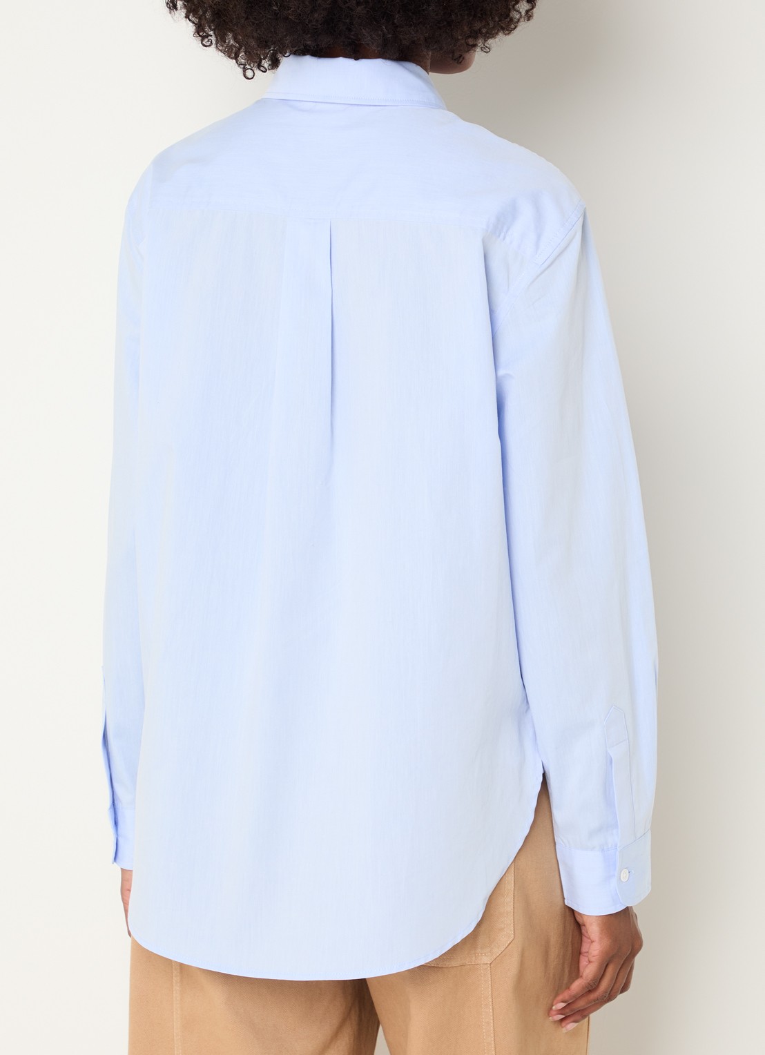 Josephine & Co Casa blouse met borstzak - achterkant lichtblauw