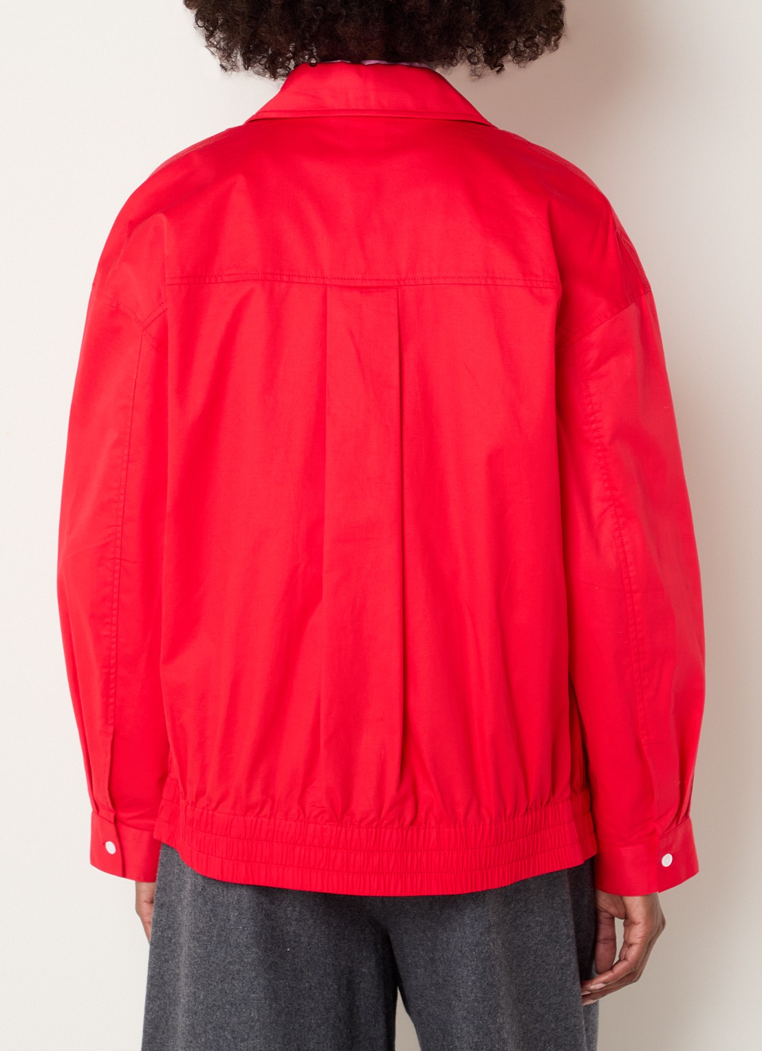 Josephine & Co Cleo overshirt met steekzakken - achterkant 2 rood
