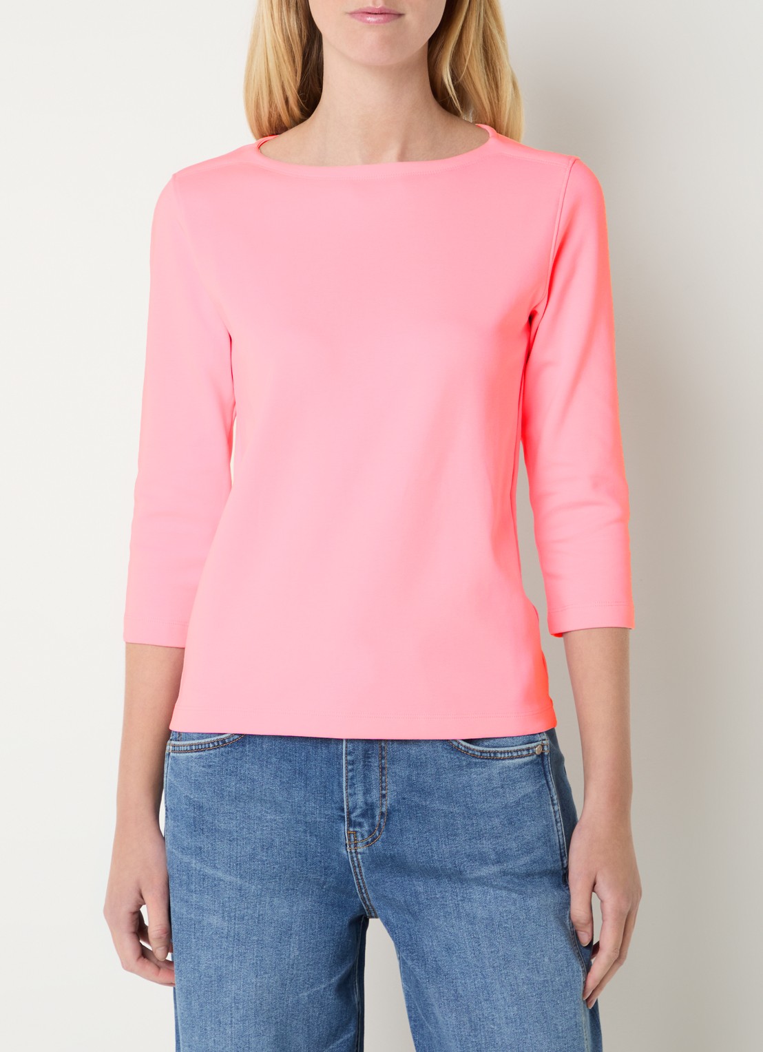 Josephine & Co Jort longsleeve met boothals - detail roze