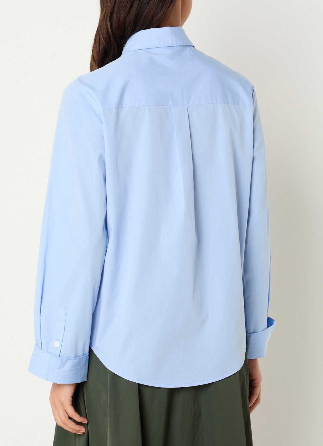 Josephine & Co Leon blouse met borstzak - achterkant 4 lichtblauw