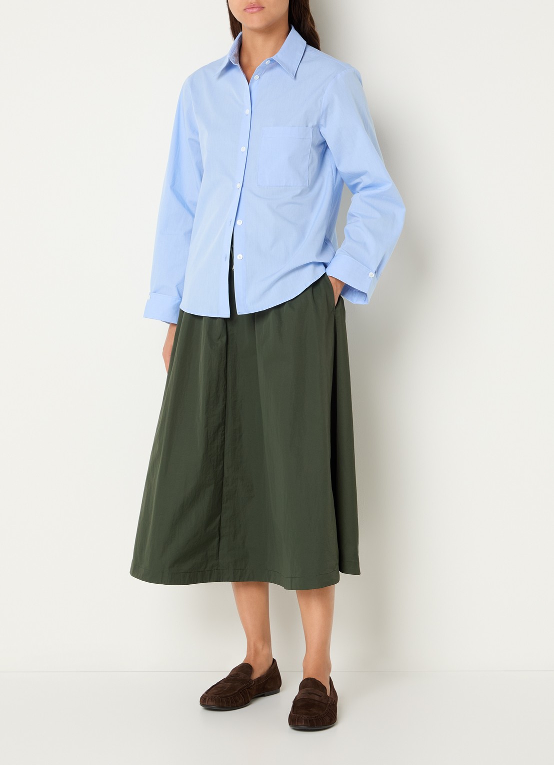 Josephine & Co Leon blouse met borstzak - voorkant 2 lichtblauw