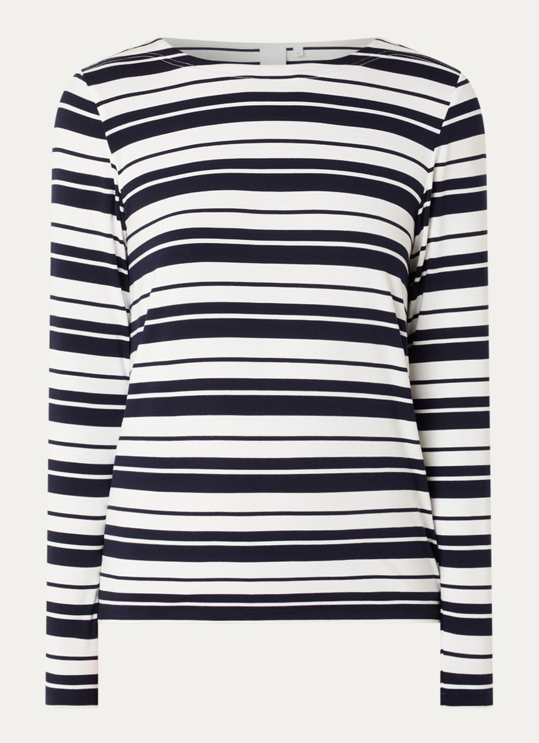 Josephine & Co Longsleeve met streepprint - voorkant 2 donkerblauw