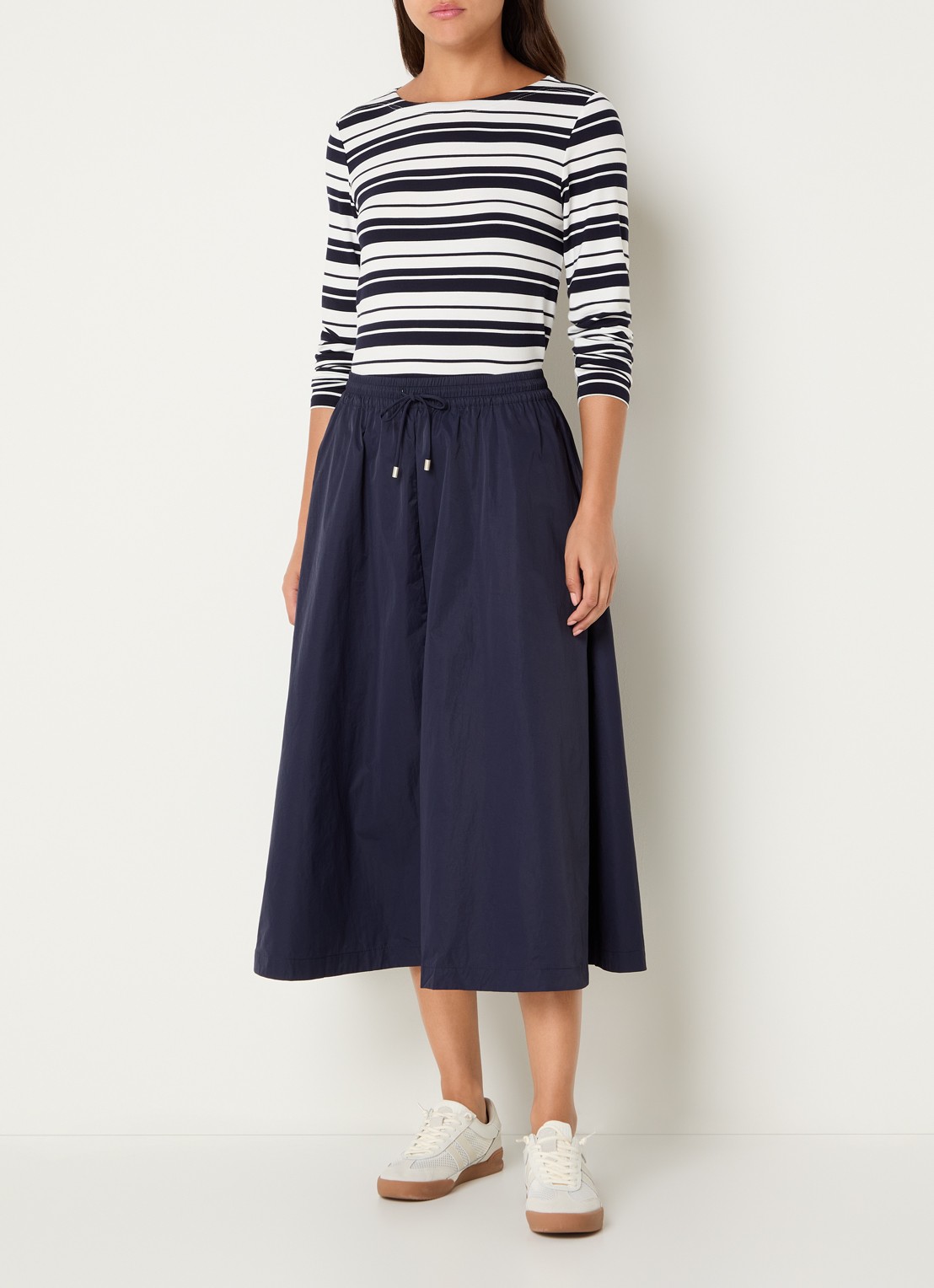 Josephine & Co Longsleeve met streepprint - voorkant 3 donkerblauw