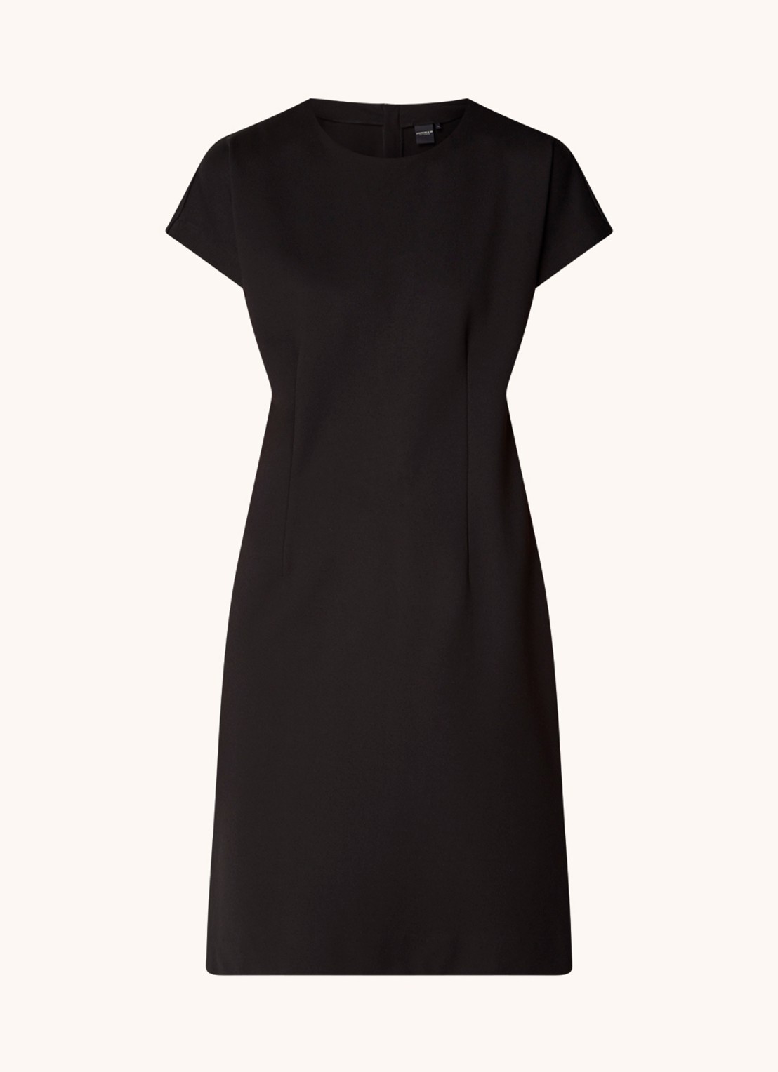 Josephine & Co Peggy mini jurk van jersey met ritsdetail - voorkant zwart