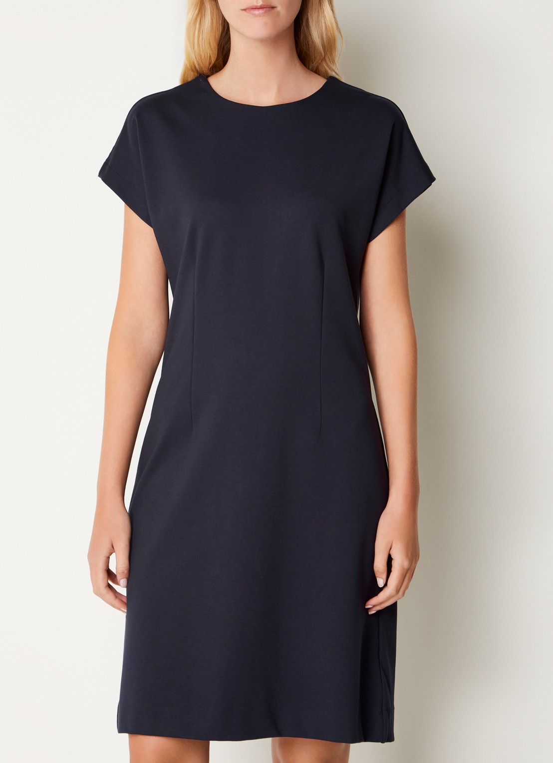 Josephine & Co Peggy mini jurk van jersey met ritsdetail - detail 2 donkerblauw