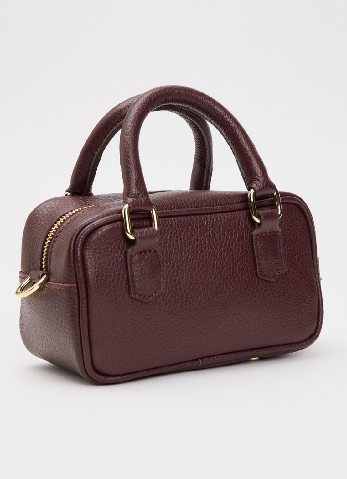 JOSH V Amandine crossbodytas met afneembare schouderriem  - achterkant 5 aubergine