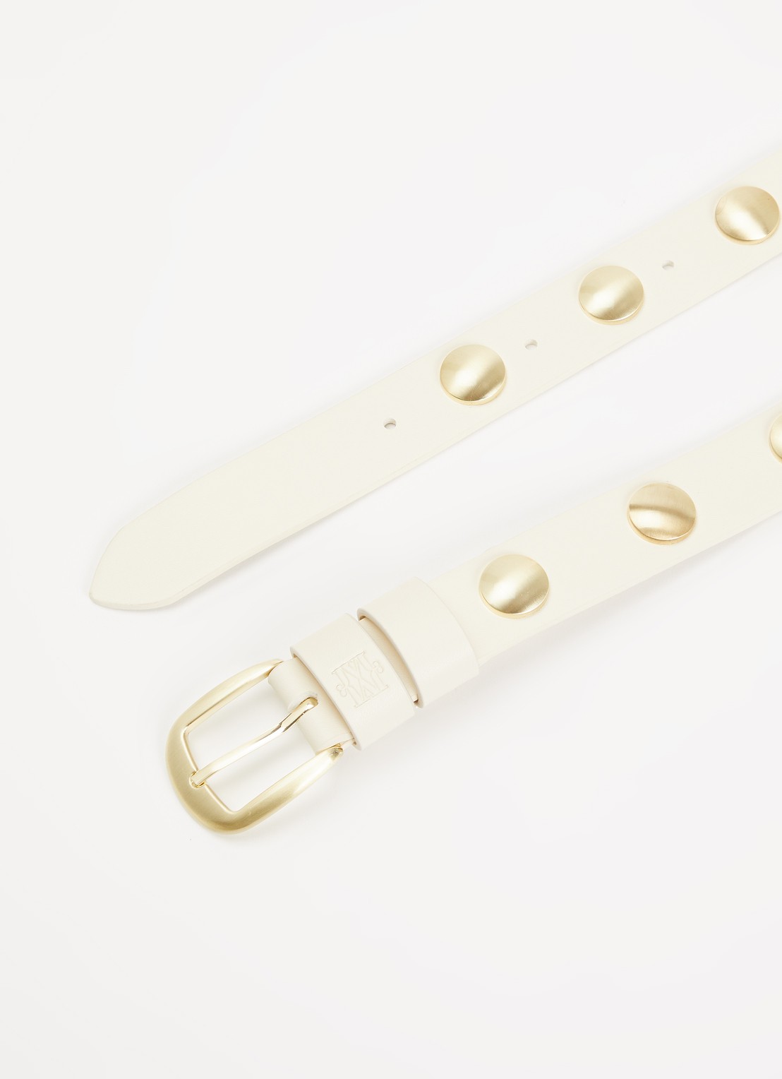 JOSH V Amina riem met studs - detail ivoor