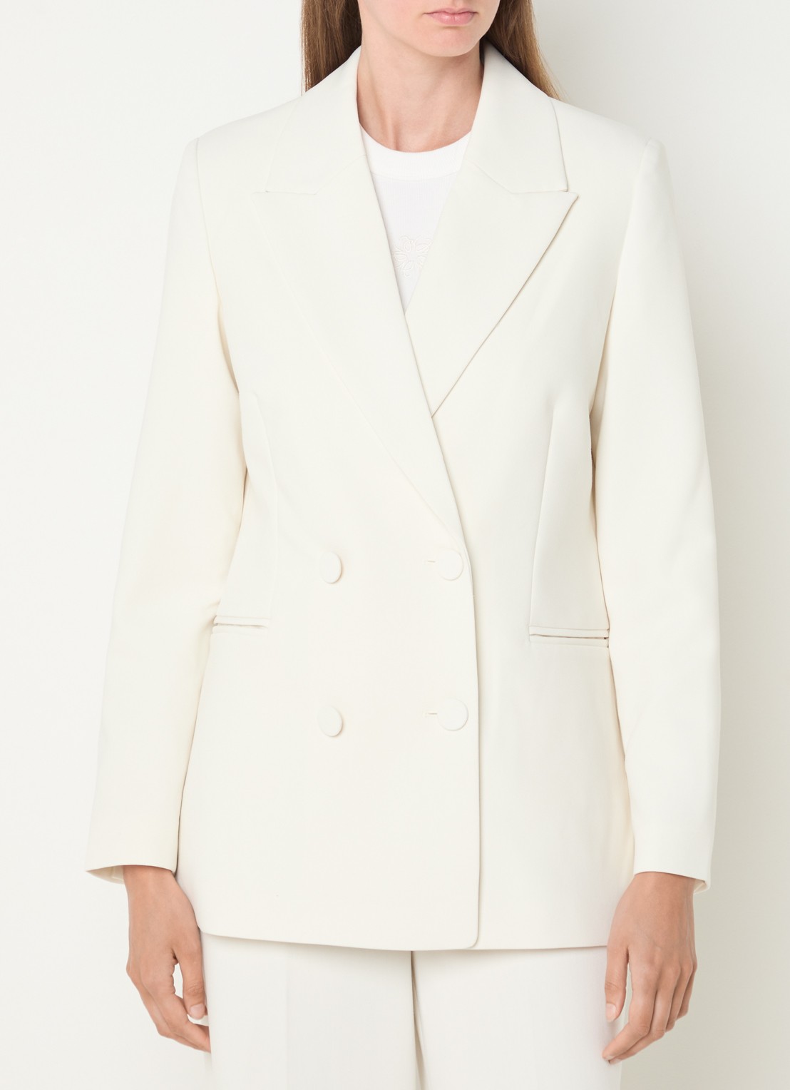 JOSH V Dillen double-breasted blazer - detail 3 creme