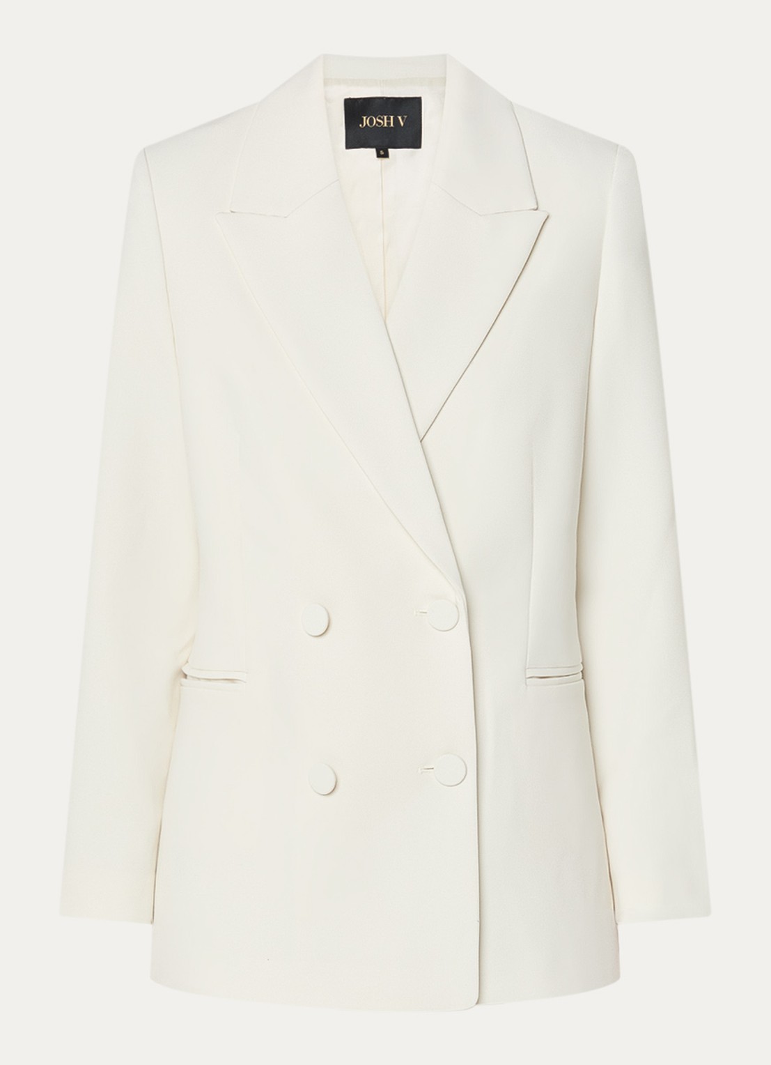 JOSH V Dillen double-breasted blazer - voorkant creme