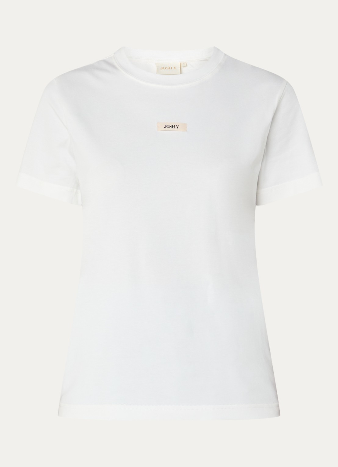 JOSH V Dorie T-shirt met logo - voorkant 2 wit