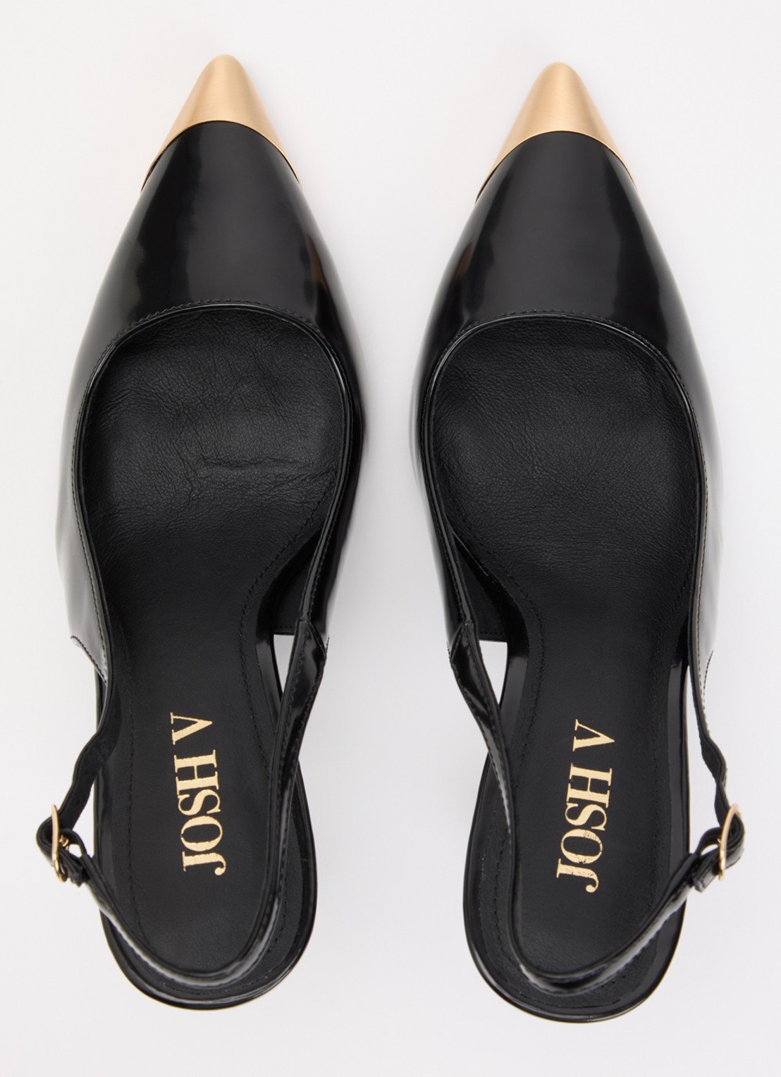 JOSH V Eleanna slingback met metallic details  - detail 3 zwart