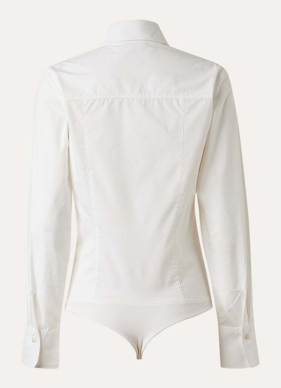 JOSH V Gael blouse met kraag - achterkant 4 gebroken wit