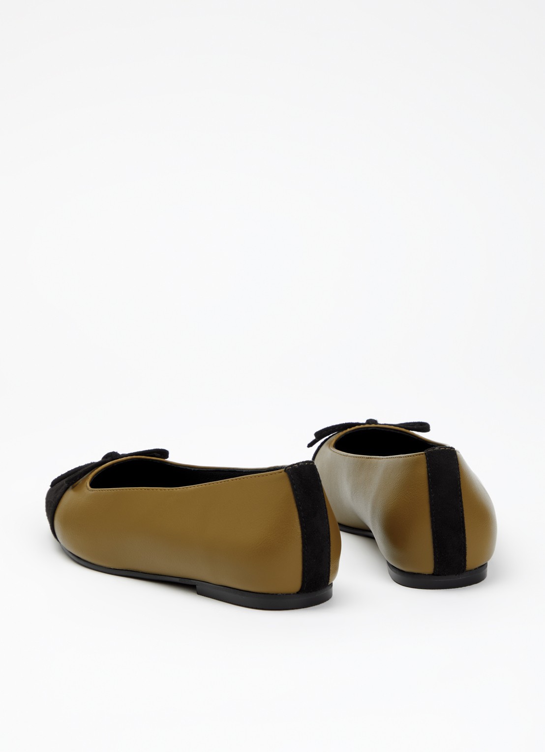 JOSH V Grace ballerina met logo - achterkant 5 mosgroen