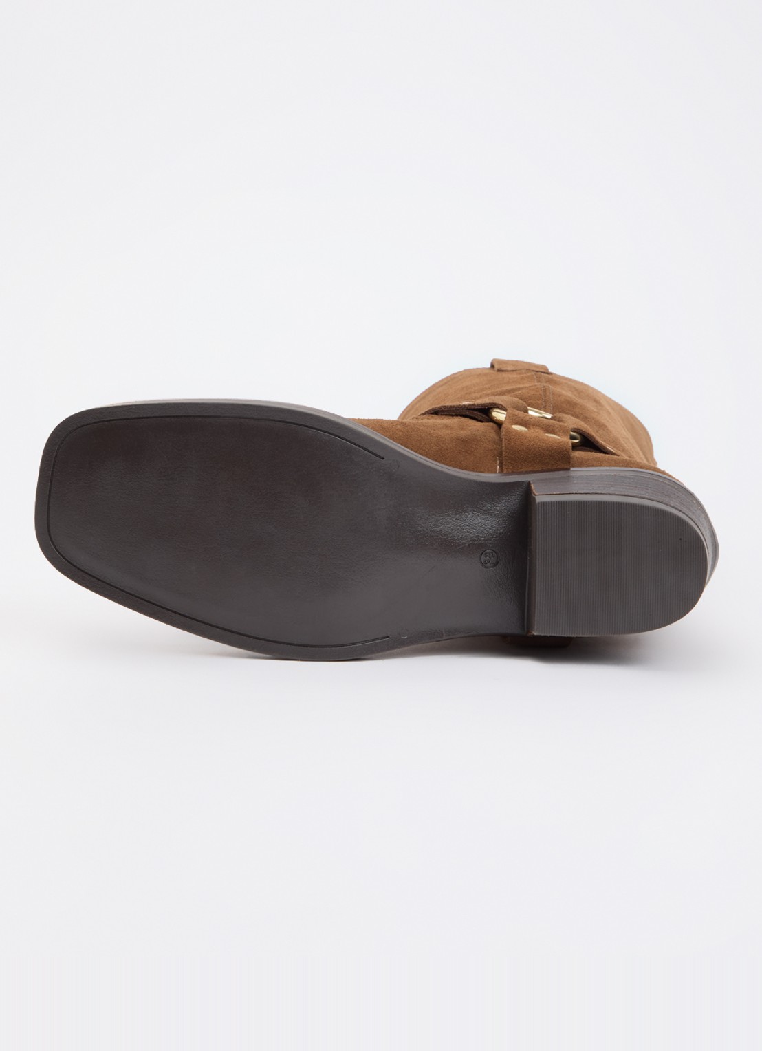 JOSH V Liliane laars met logo - detail 2 cognac