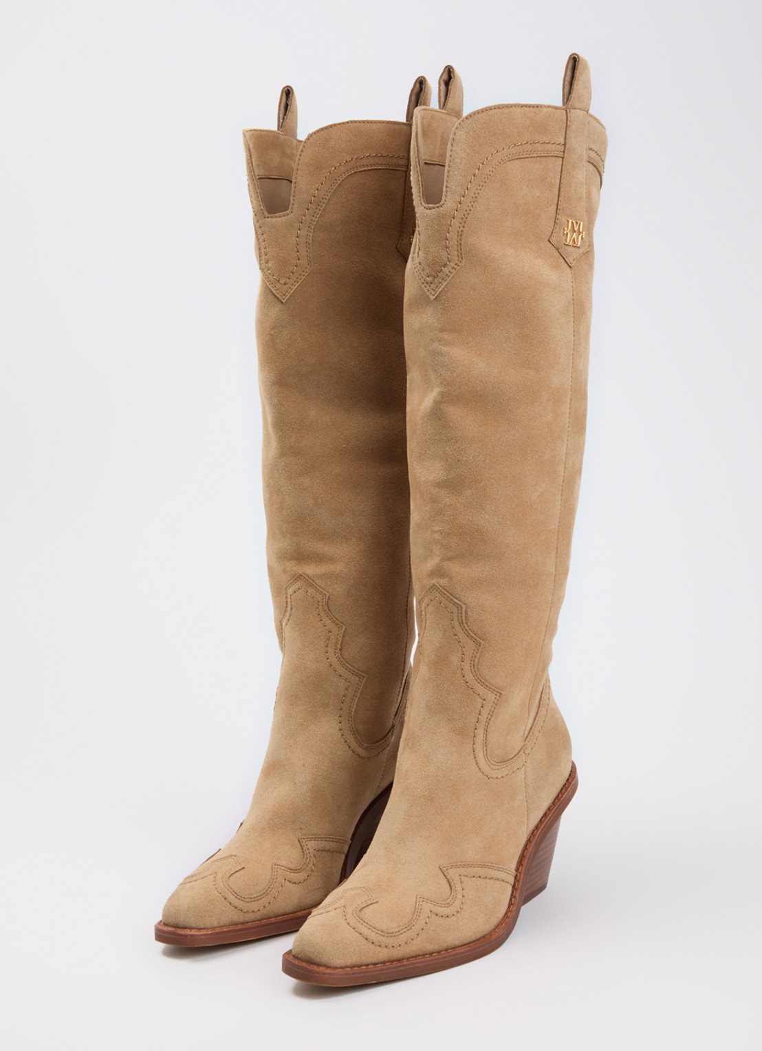 JOSH V Mara cowboylaars met logo - detail 3 camel