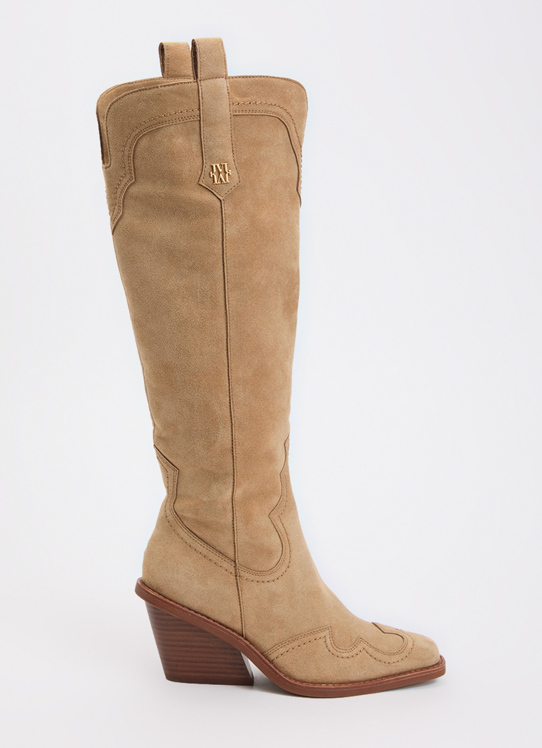 JOSH V Mara cowboylaars met logo - voorkant 2 camel