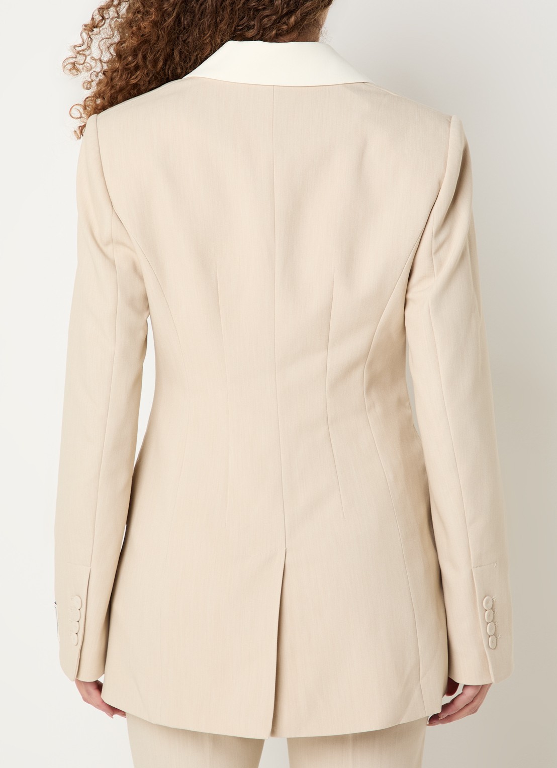 JOSH V Nila blazer met klepzakken - achterkant 4 beige