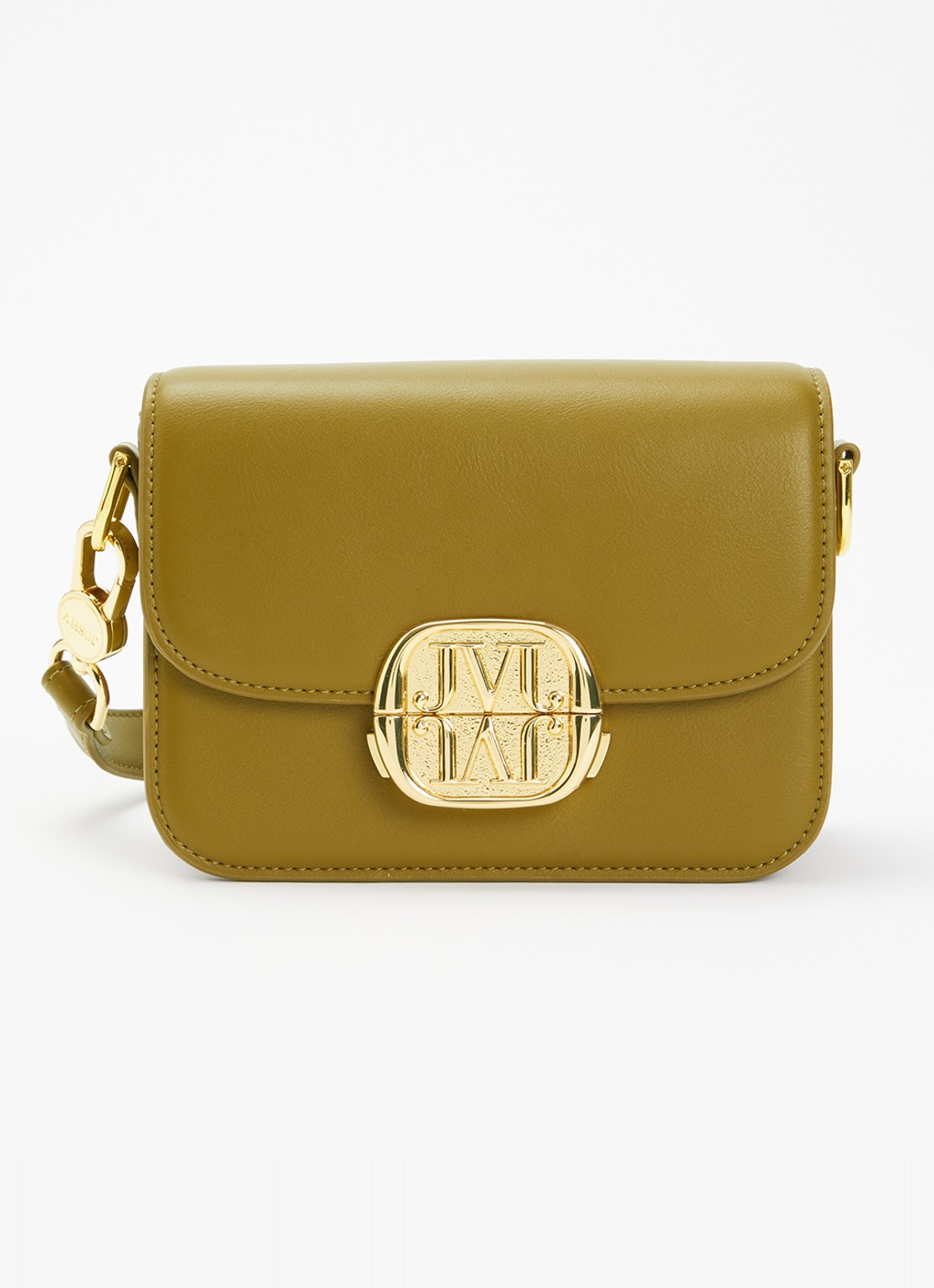 JOSH V Noé crossbodytas met logo  - voorkant 2 mosgroen