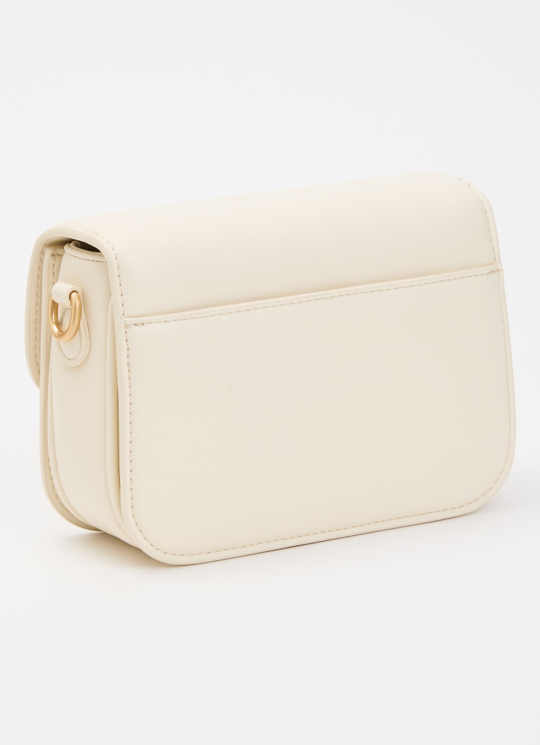 JOSH V Noe crossbodytas met logo - achterkant 5 creme