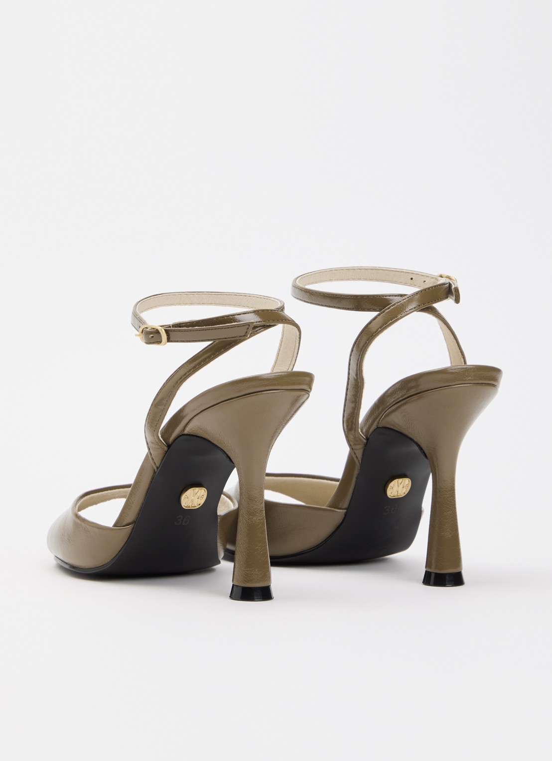 JOSH V Riley sandalette - achterkant 2 bronsgroen