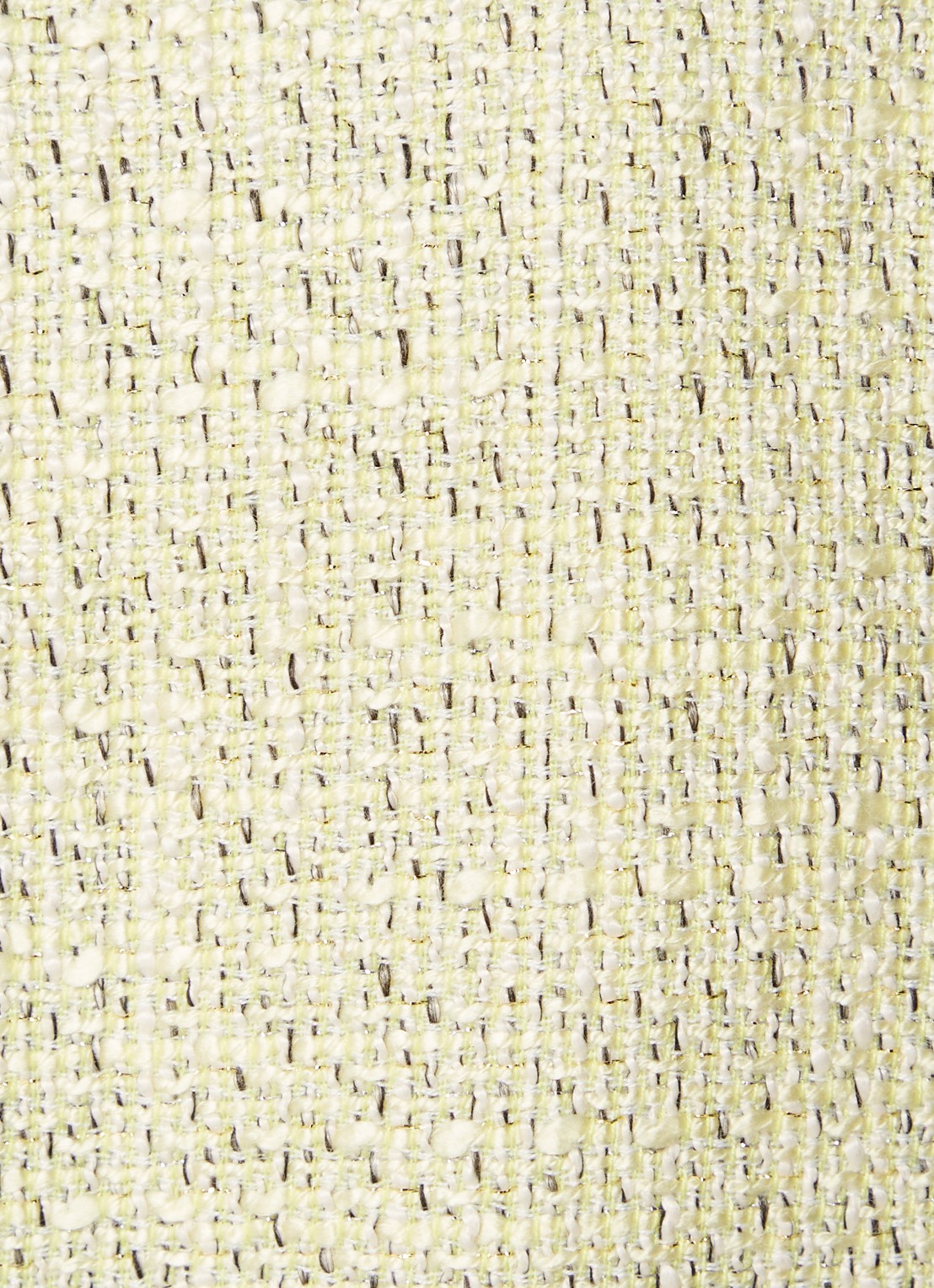 JOSH V Tara mini double-breasted blazerjurk van bouclé - detail 3 vanillegeel