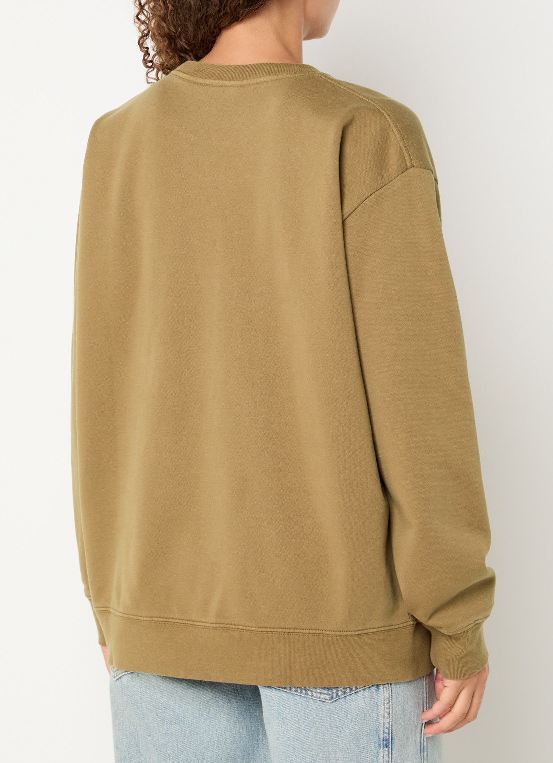 JOSH V Woodson sweater met print - achterkant 2 zand