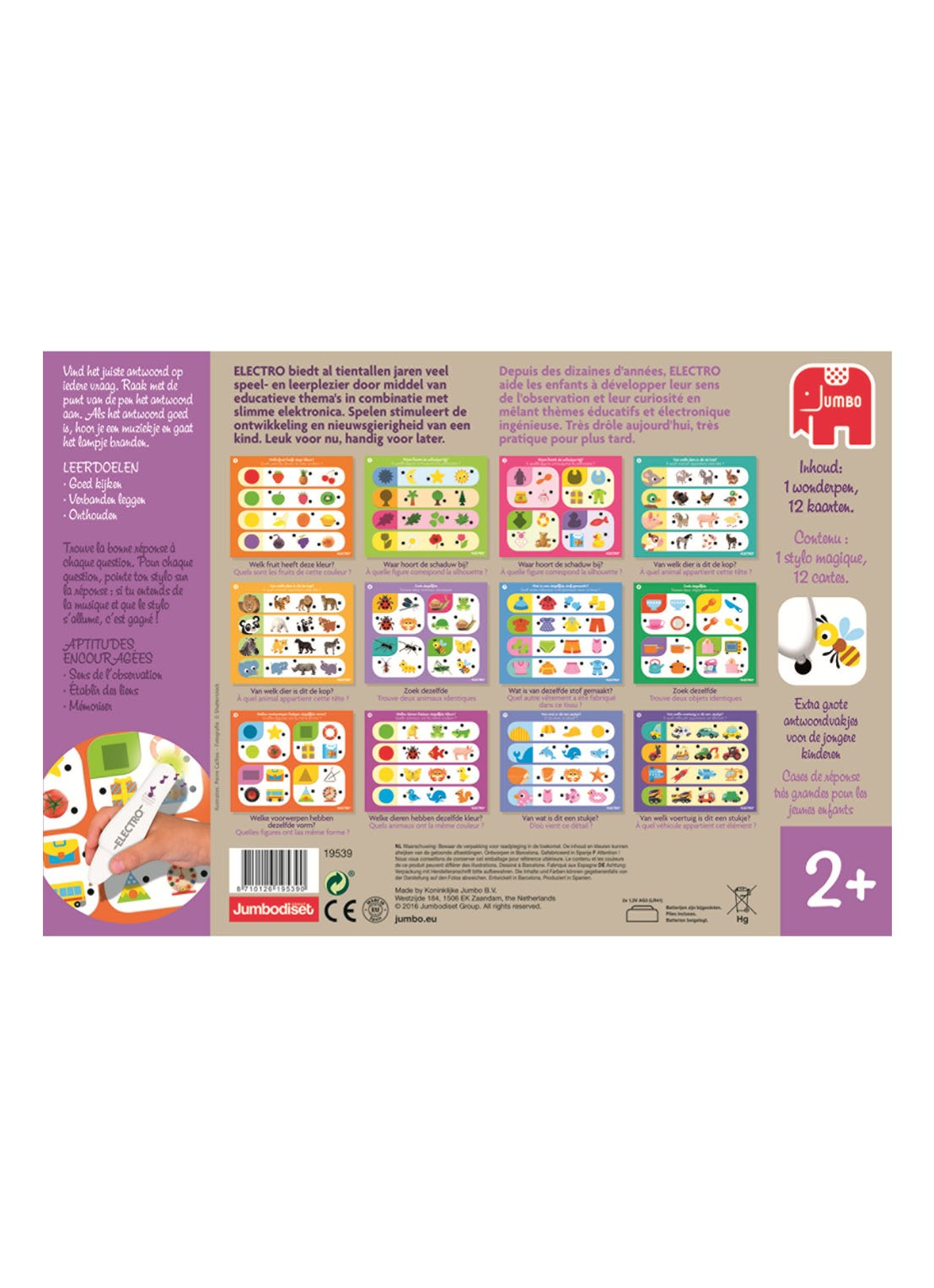 Jumbo Electro Wonderpen Ontdek vormen & kleuren educatieve speelset - voorkant 2 undefined