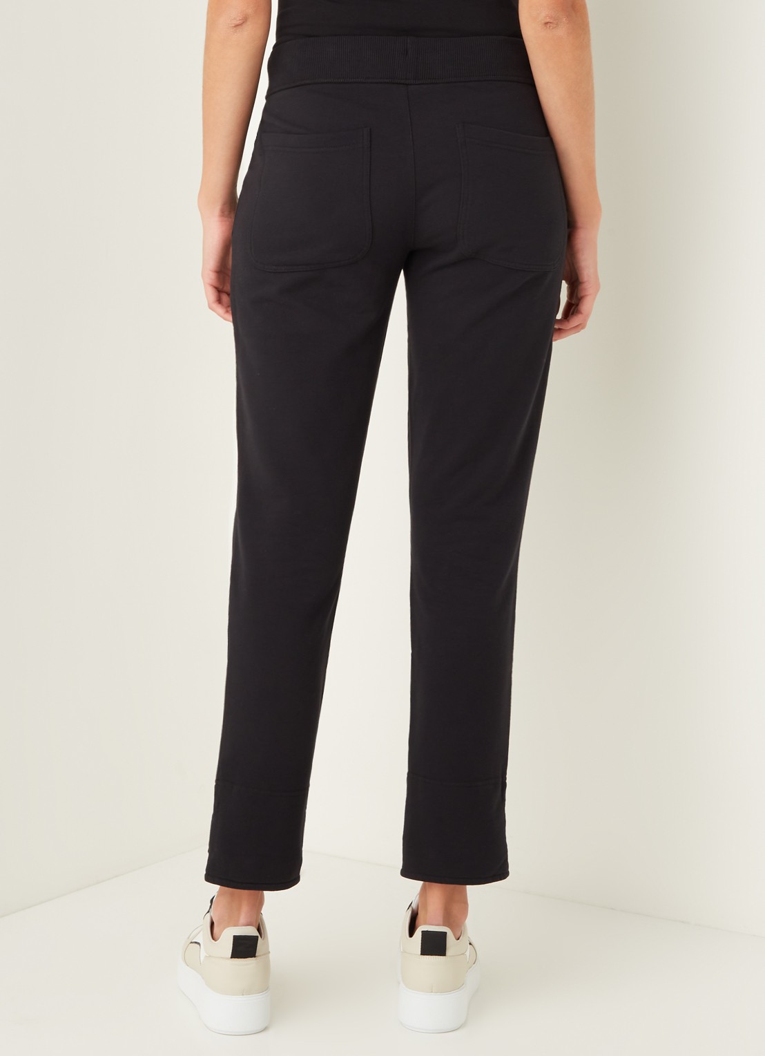 JUVIA Joggingbroek van fleece - achterkant 4 zwart
