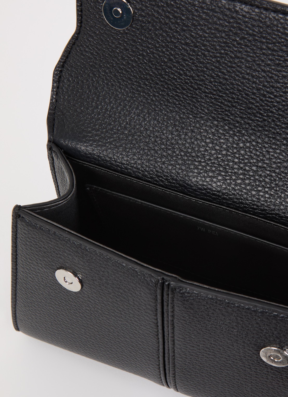 JW PEI Elise handtas met afneembare schouderriem - detail zwart