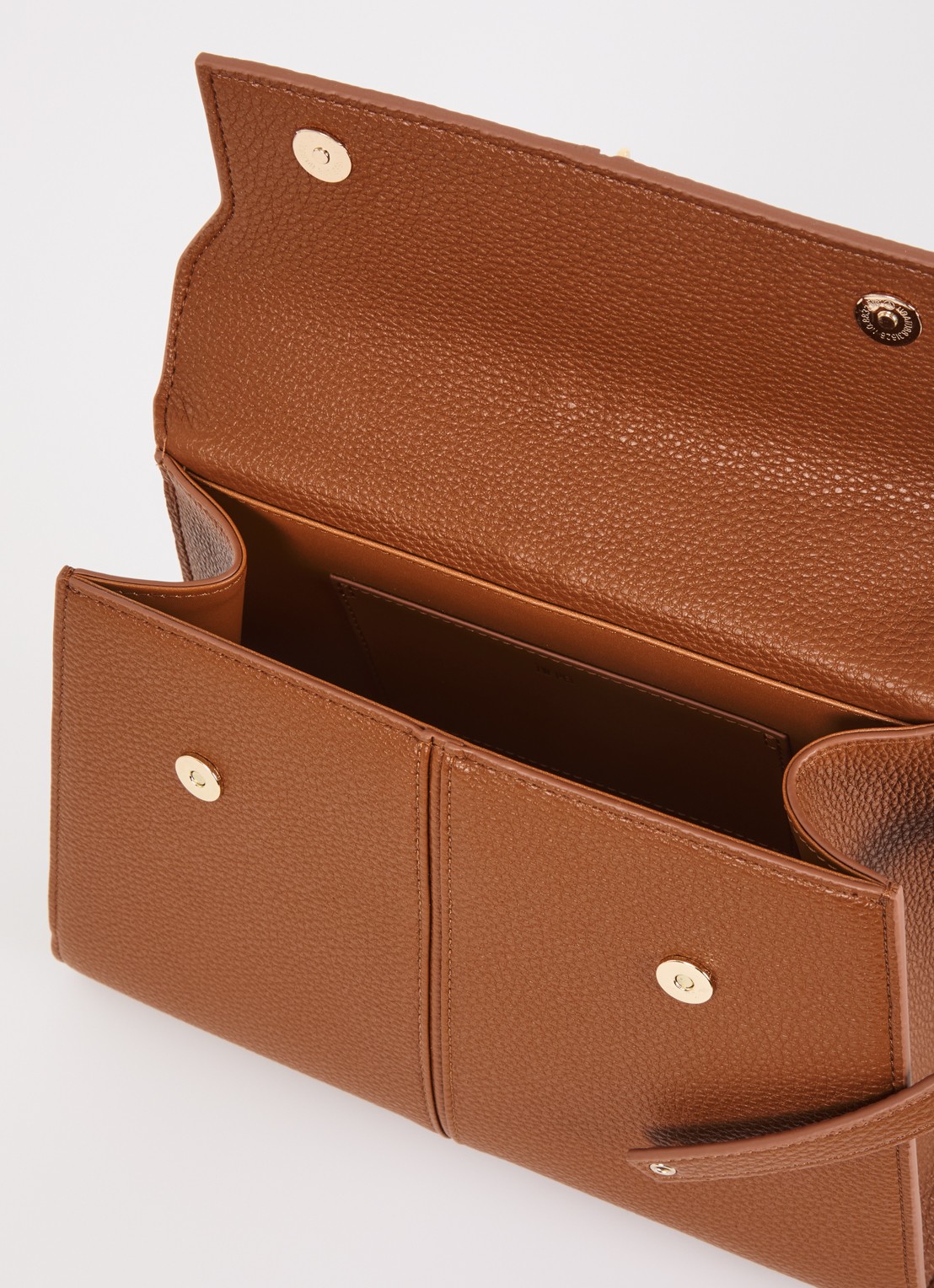 JW PEI Elise Large handtas met afneembaar schouderriem - detail 3 roestbruin