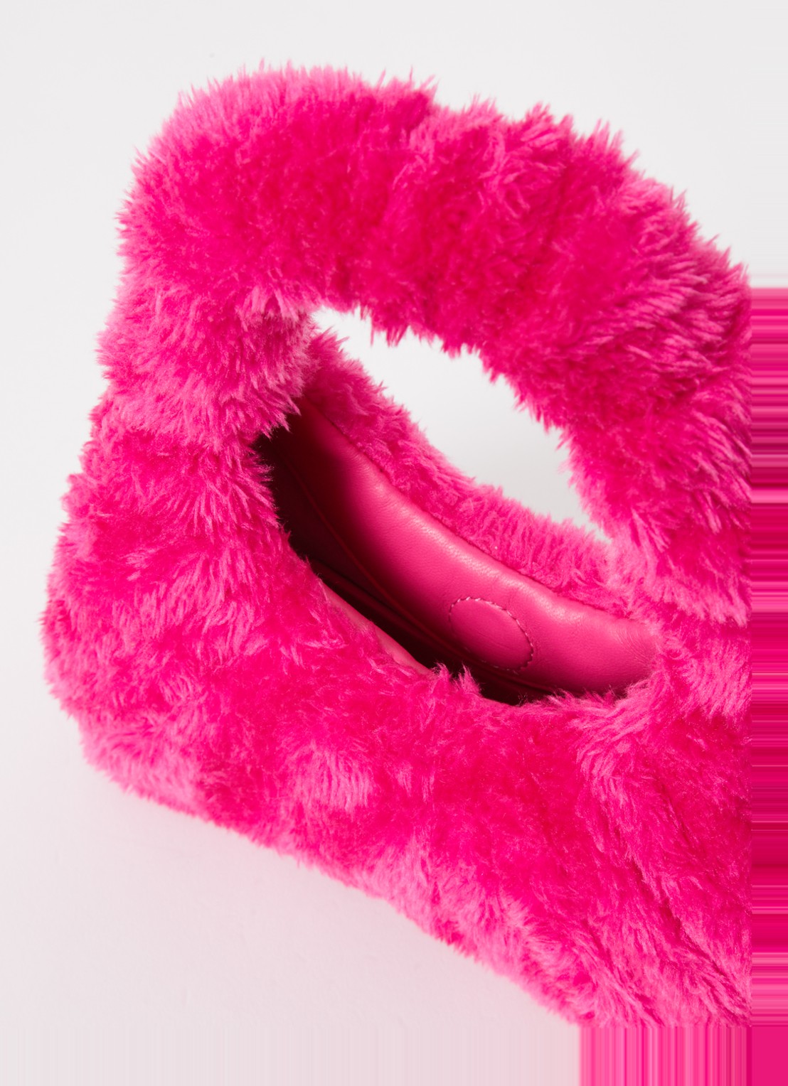 JW PEI Gabbi handtas van imitatiebont - detail 3 fuchsia