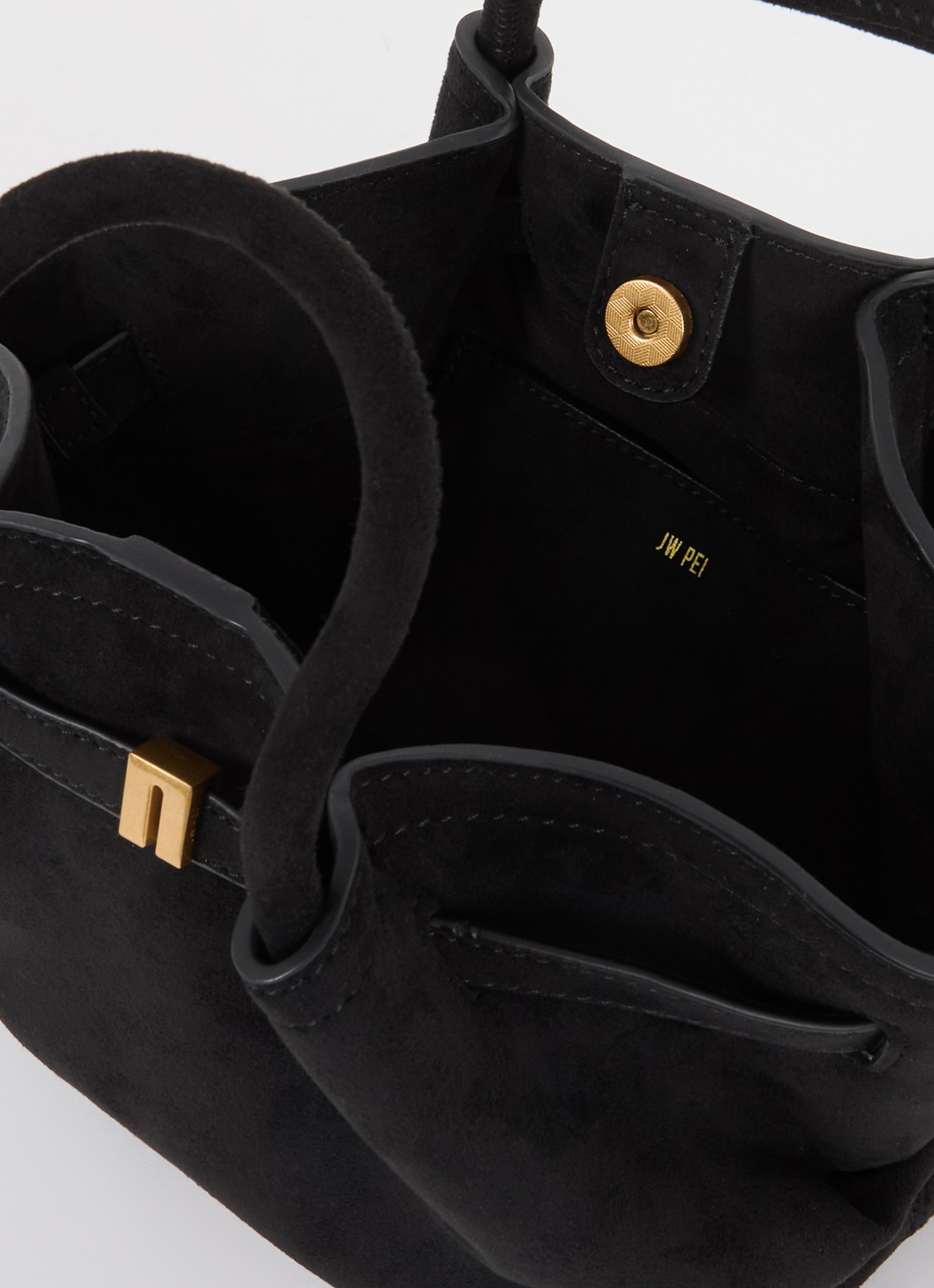 JW PEI Hana Mini handtas met afneembare schouderriem - detail 3 zwart