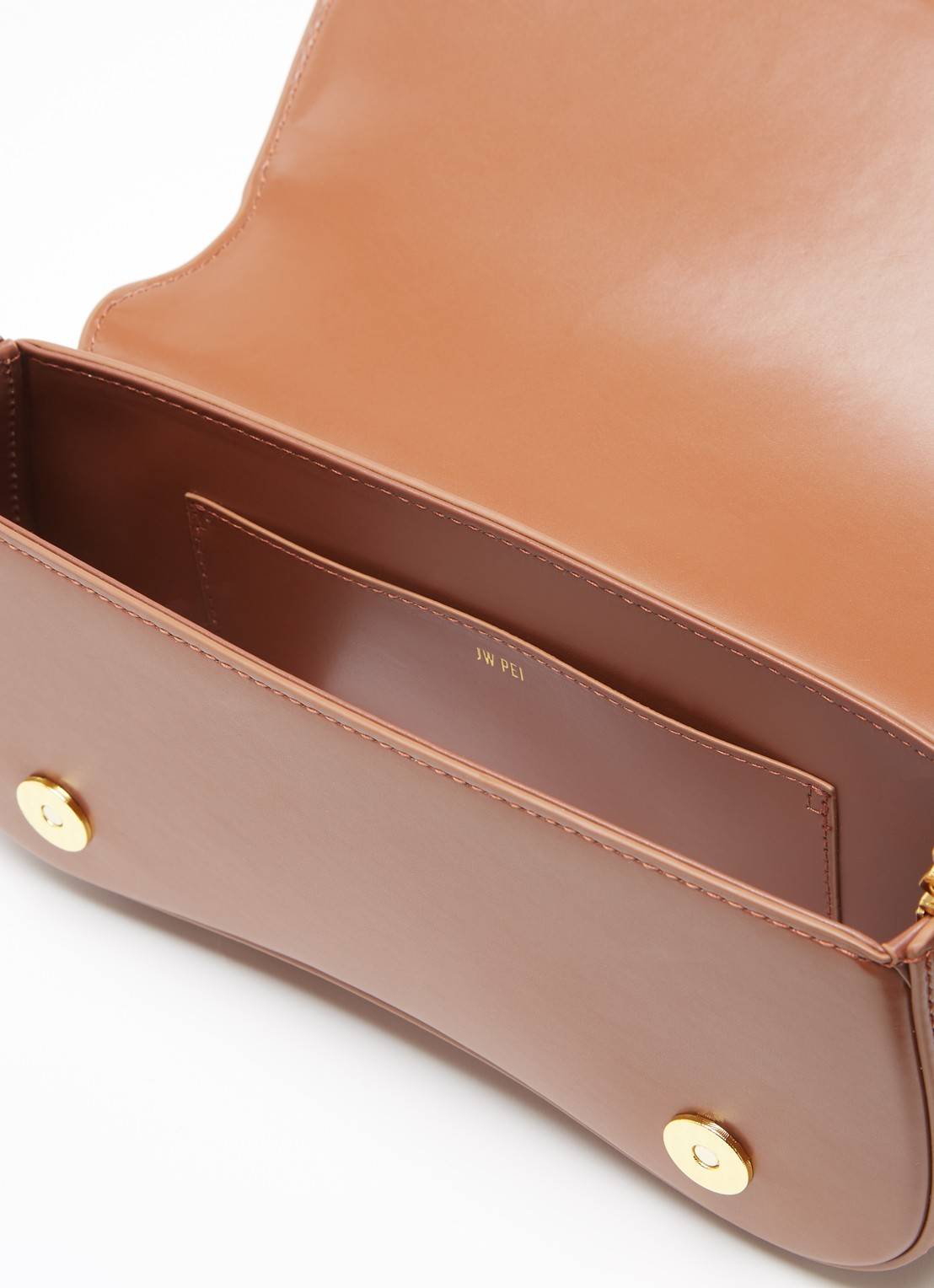 JW PEI Joy schoudertas met logo - detail 3 bruin