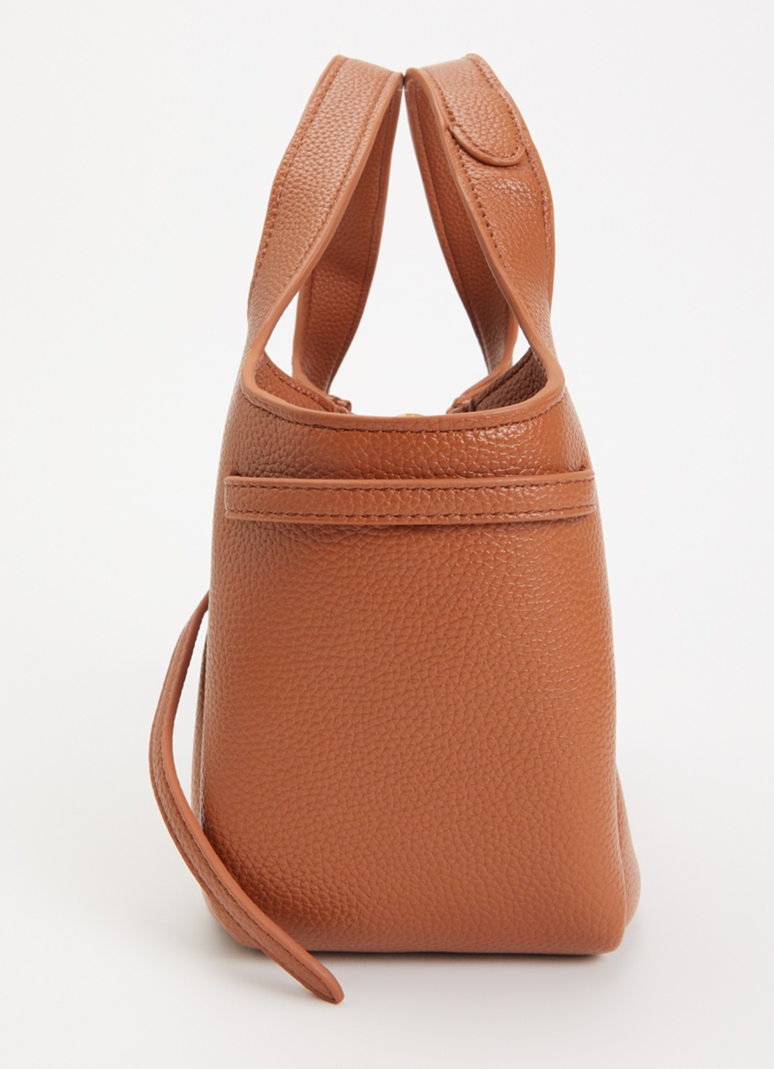 JW PEI Mabel Soft Bow handtas met afneembare schouderriem - detail 3 cognac