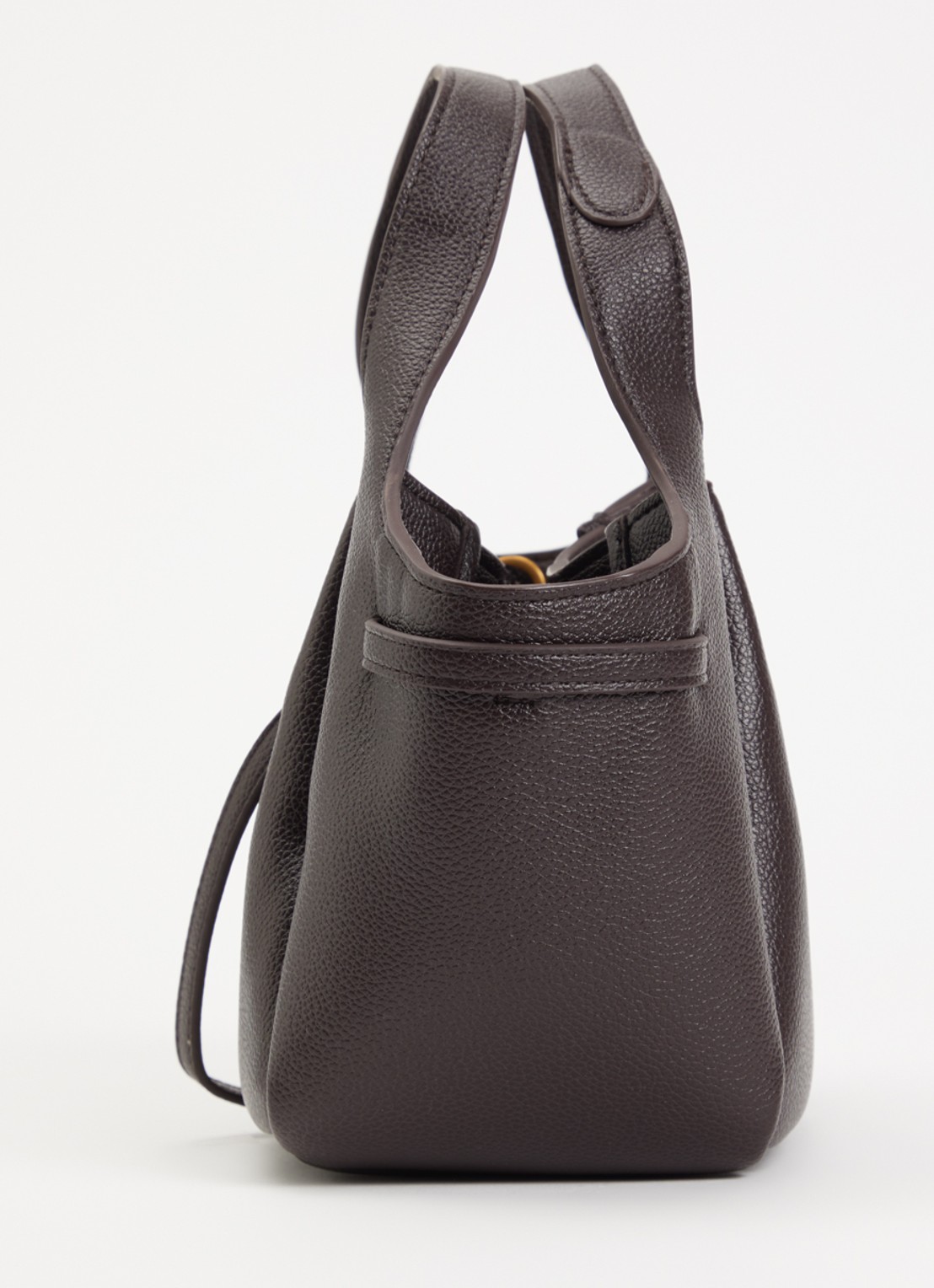 JW PEI Mabel Soft Bow handtas met afneembare schouderriem - detail 4 donkerbruin