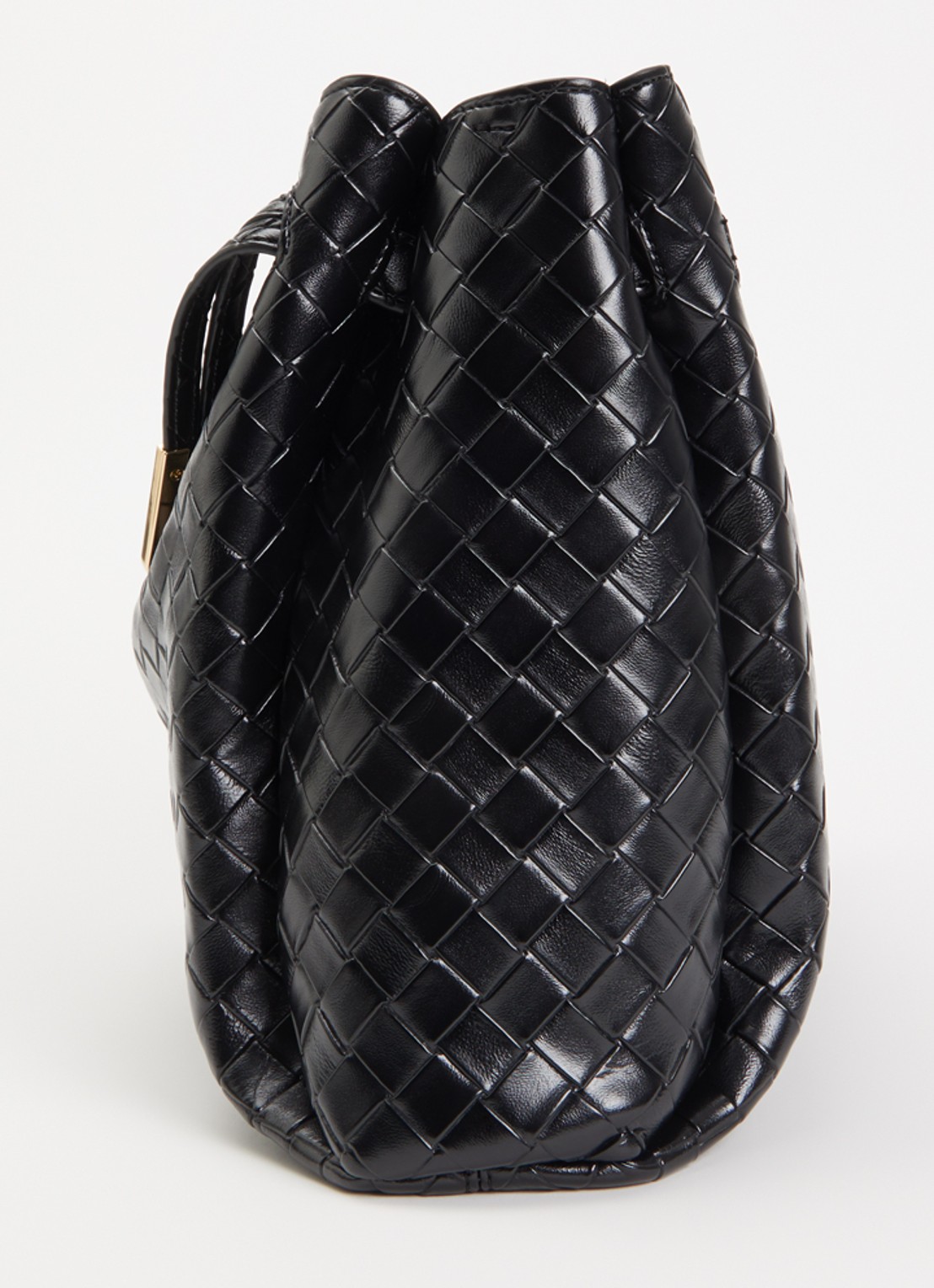 JW PEI Rhea Large schoudertas met logo - detail 4 zwart