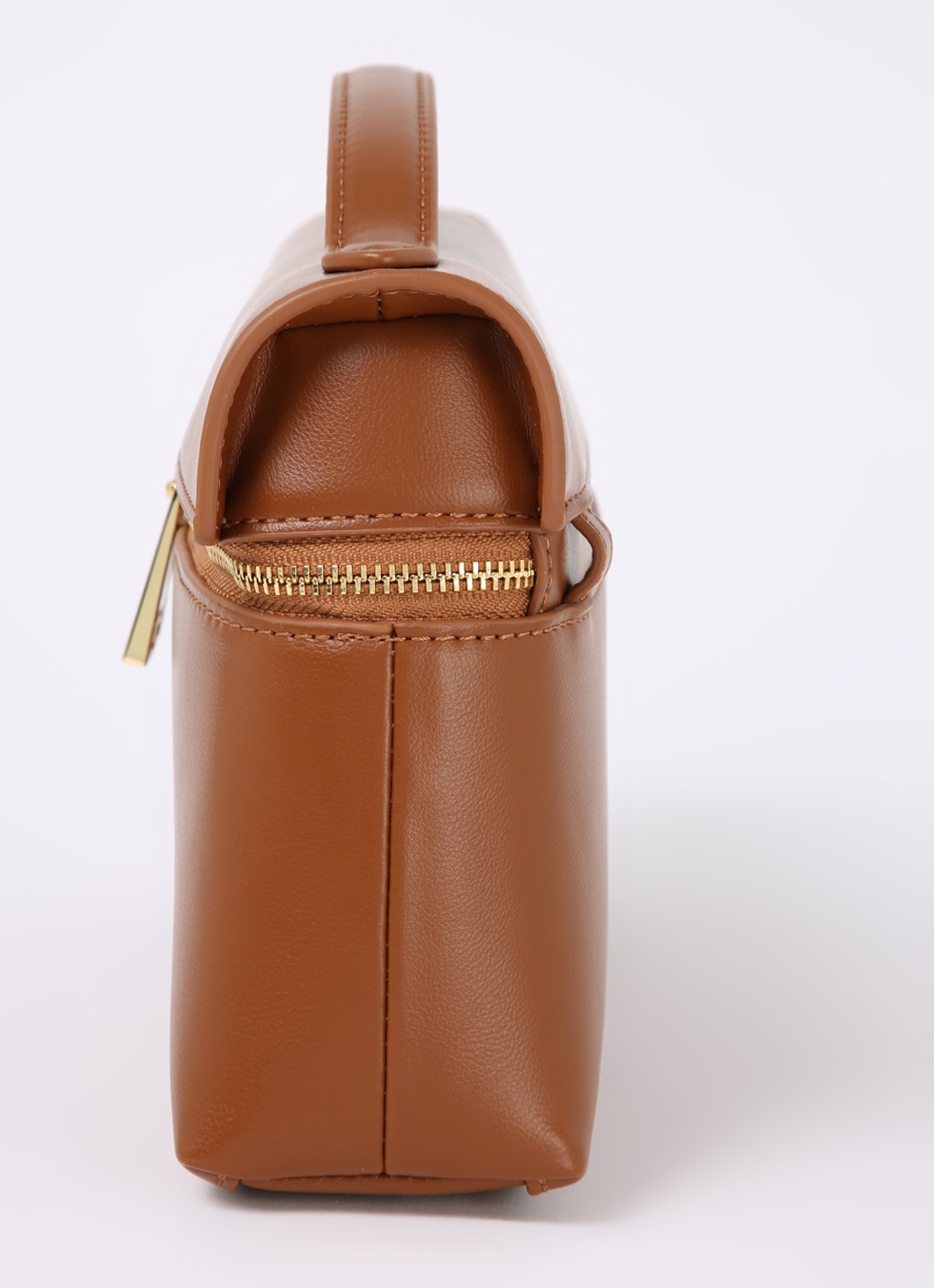 JW PEI Thea handtas met afneembare schouderriem - detail 2 cognac