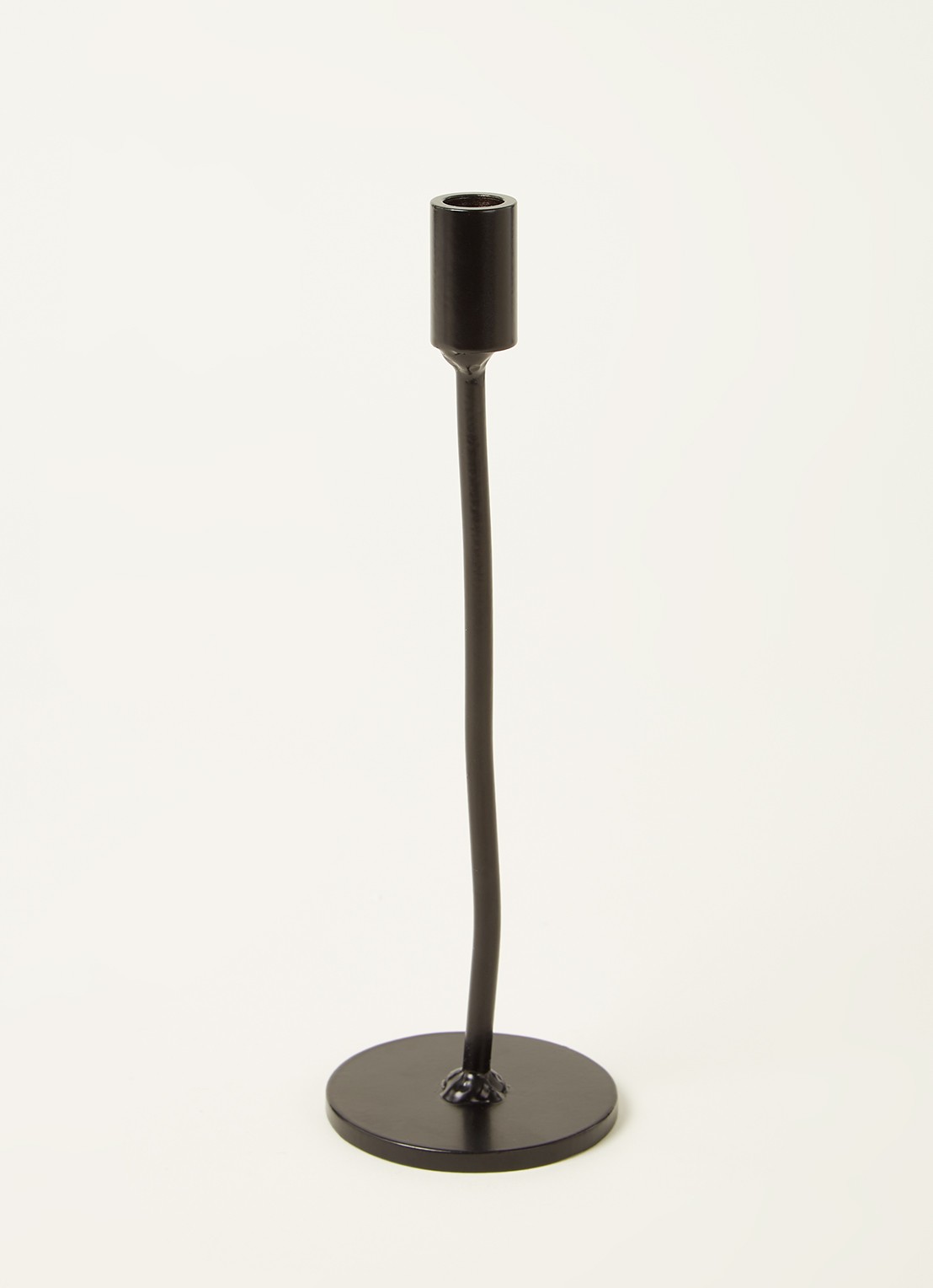 K'willeminhuis Kandelaar 21 cm - voorkant 3 zwart
