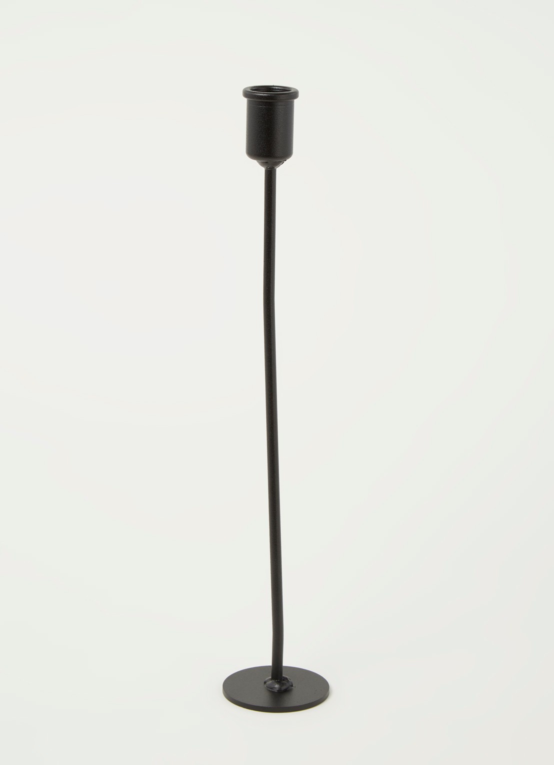 K'willeminhuis Kandelaar S 34 cm - voorkant 2 zwart