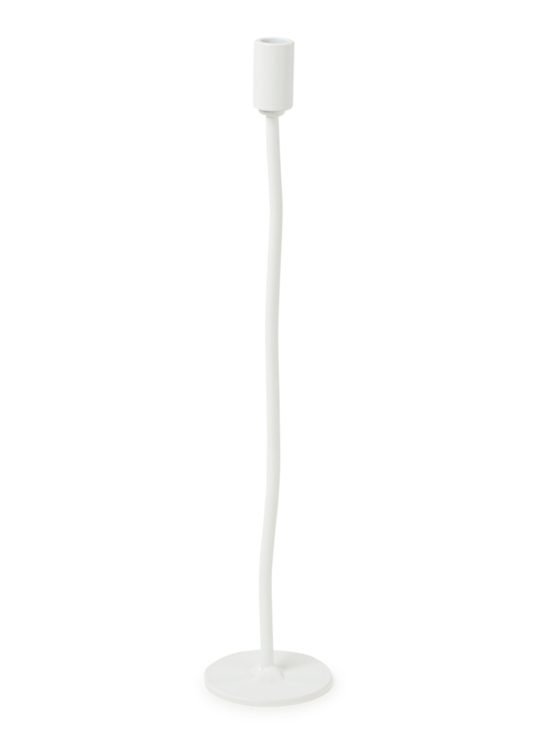 K'willeminhuis Mini kandelaar L 30,5 cm - voorkant wit