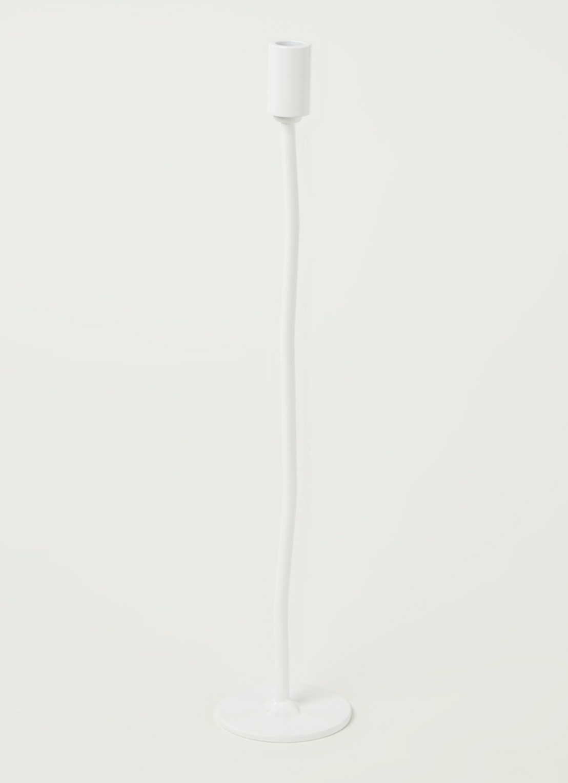 K'willeminhuis Mini kandelaar L 30,5 cm - voorkant 2 wit