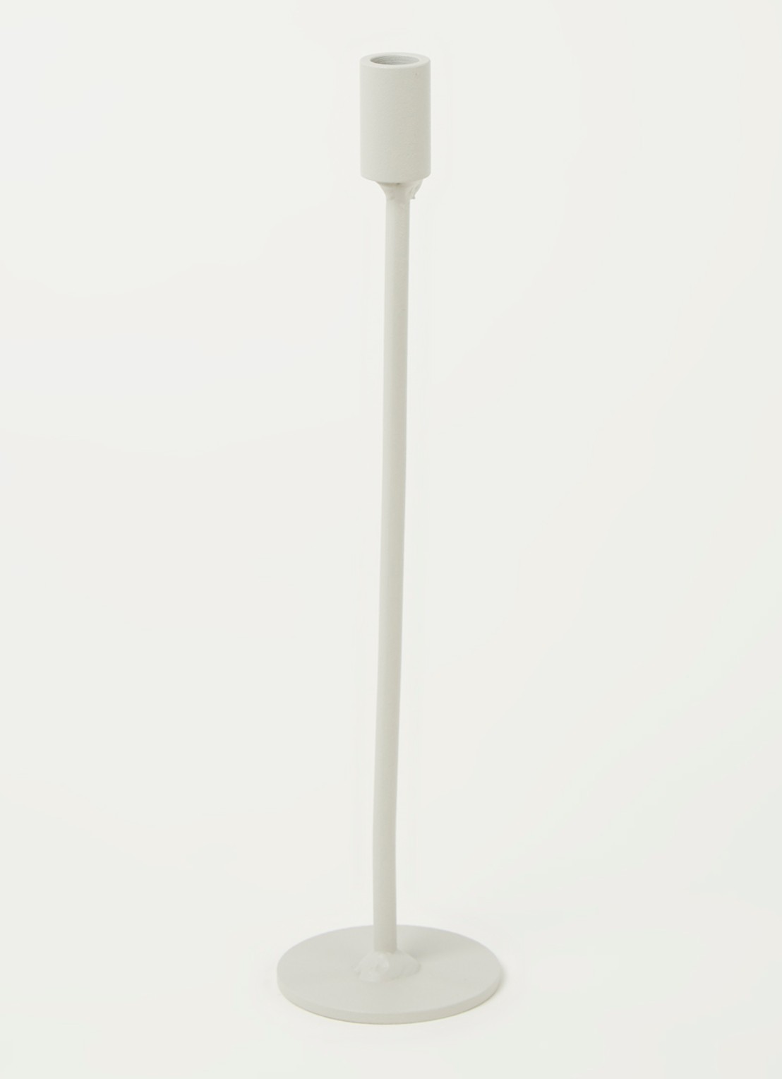K'willeminhuis Mini kandelaar M 25,5 cm - voorkant 2 lichtgrijs