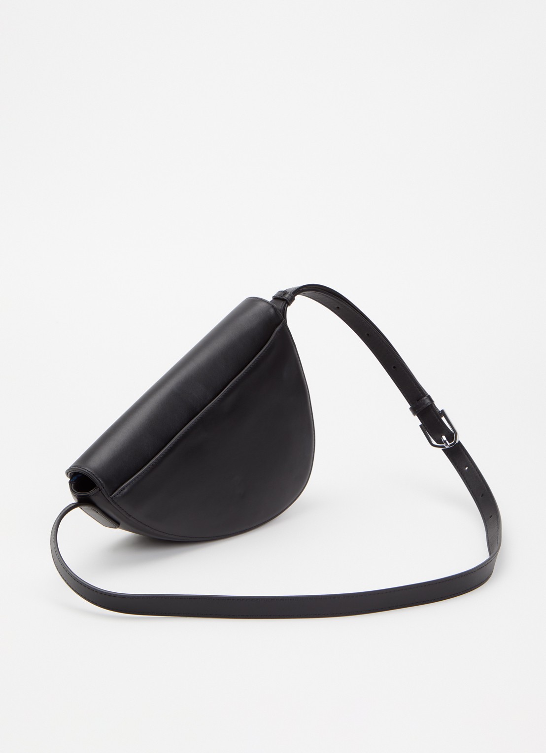 KAAI Rebel crossbodytas van leer - achterkant 5 zwart