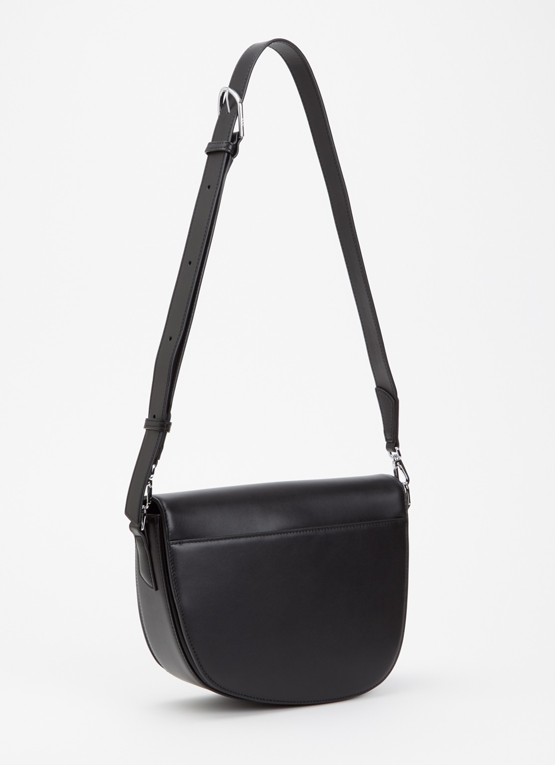 KAAI Rebel crossbodytas van leer - achterkant zwart