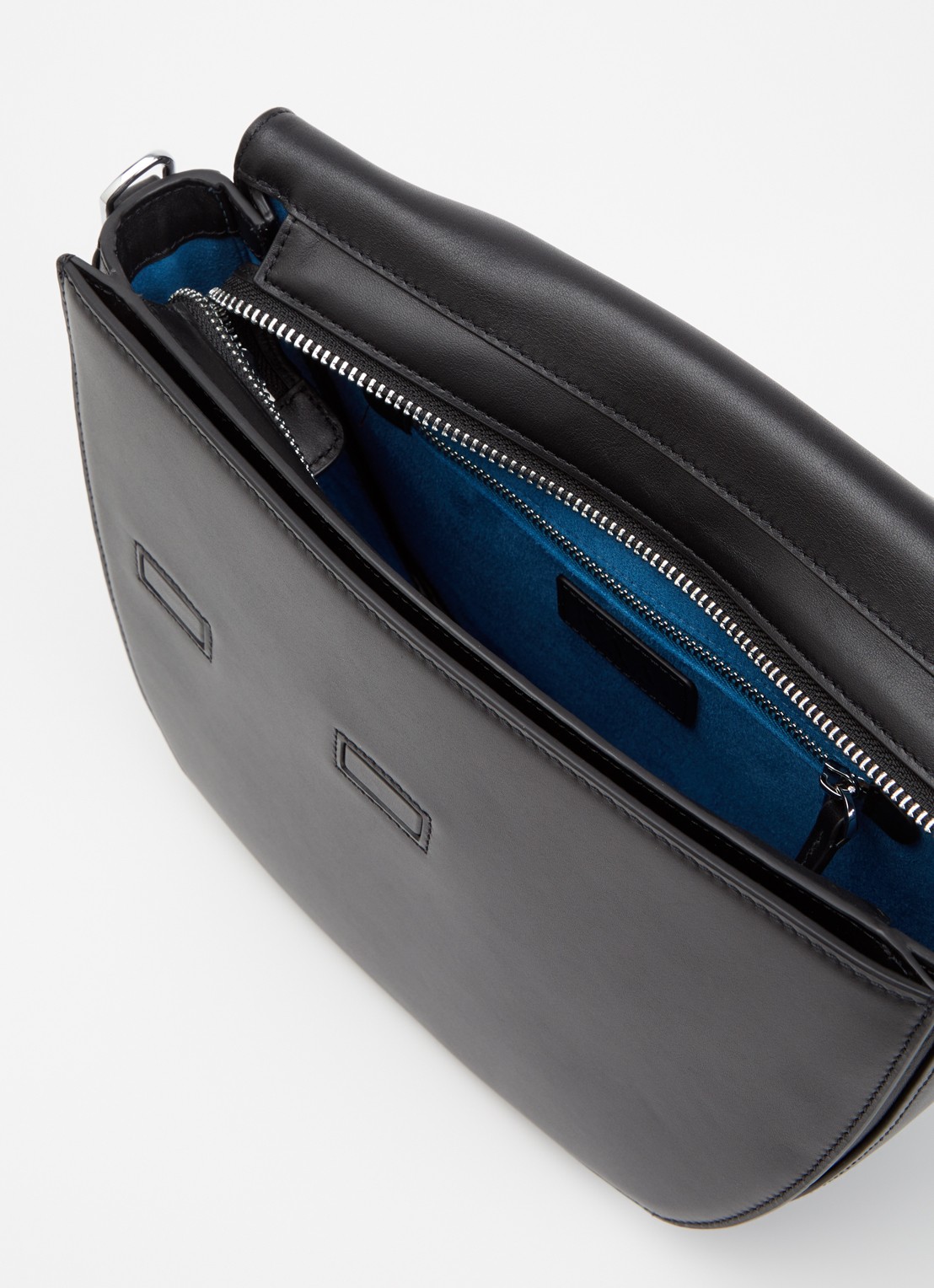 KAAI Rebel crossbodytas van leer - detail 2 zwart