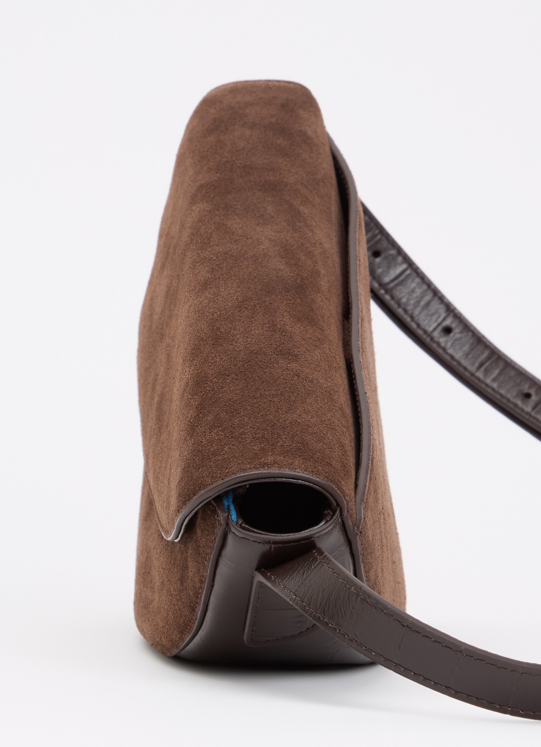 KAAI Rebel crossbodytas van suède - detail 5 bruin