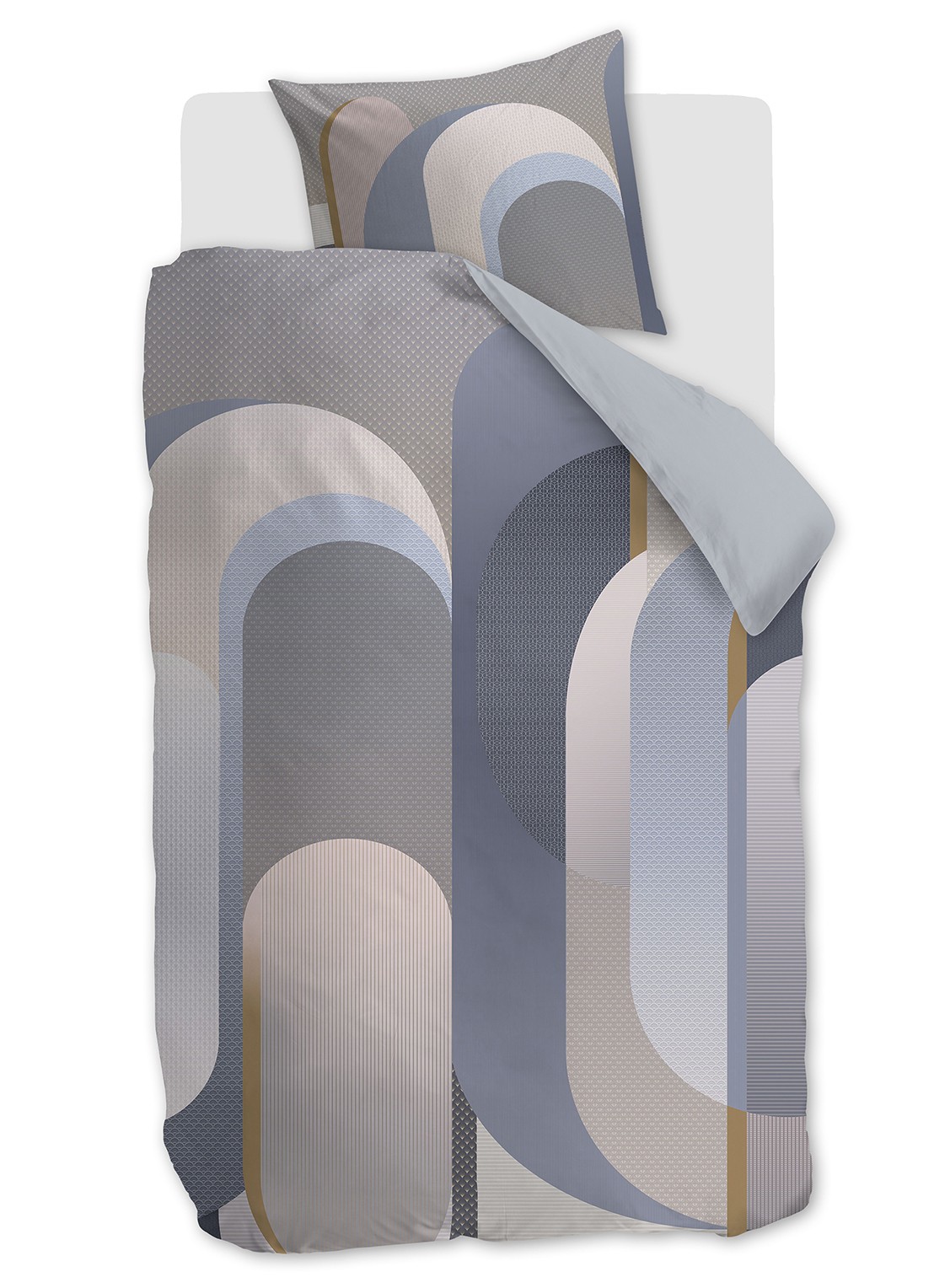 Kardol Archi dekbedovertrekset - inclusief kussenslopen - voorkant 6 blauw
