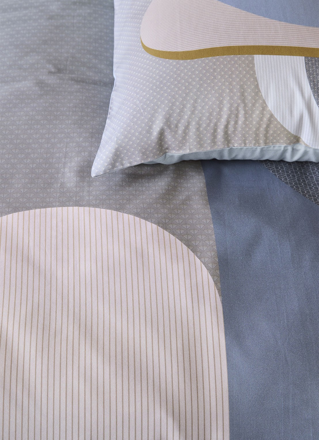 Kardol Archi dekbedovertrekset - inclusief kussenslopen - detail 4 blauw