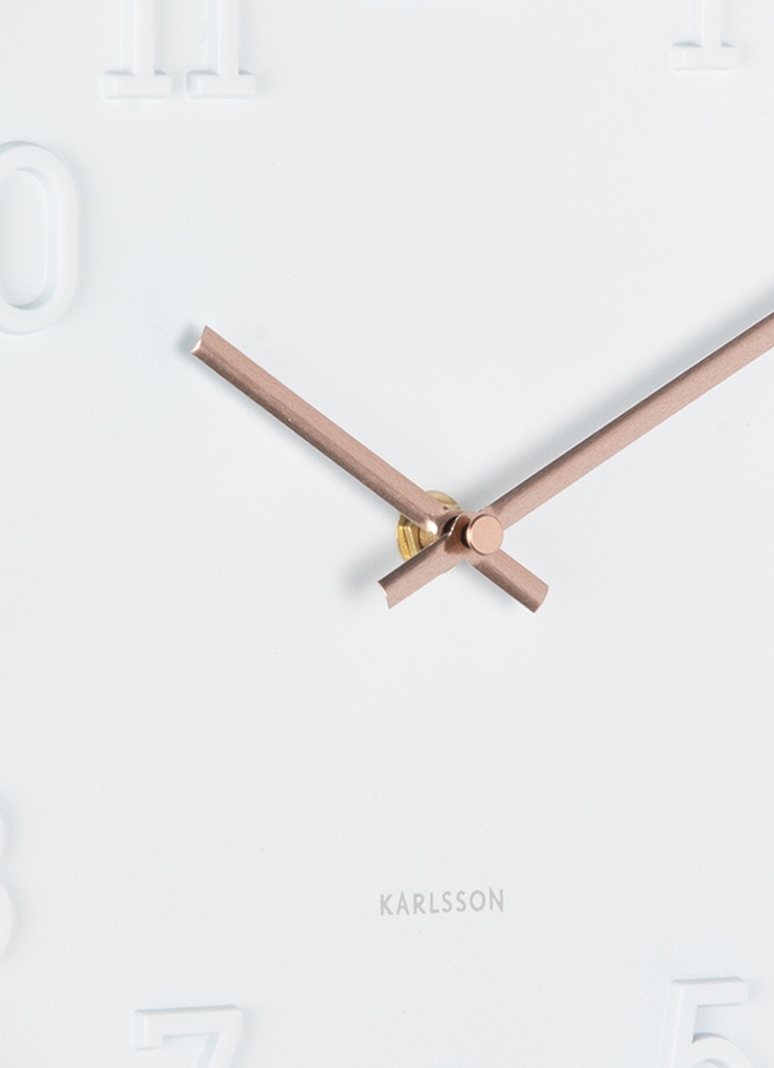 Karlsson Calma wandklok - detail 3 wit